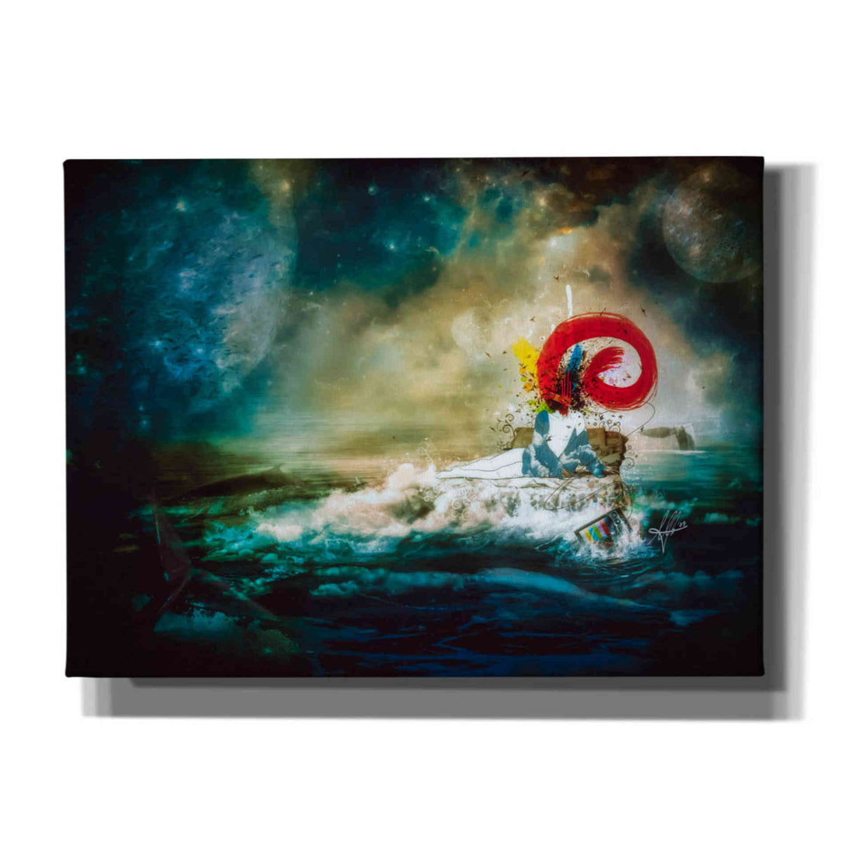 Cortesi Home &#39;El Transito De Las Ballenas&#39; by Mario Sanchez Nevado, Canvas Wall Art,Size B Landscape