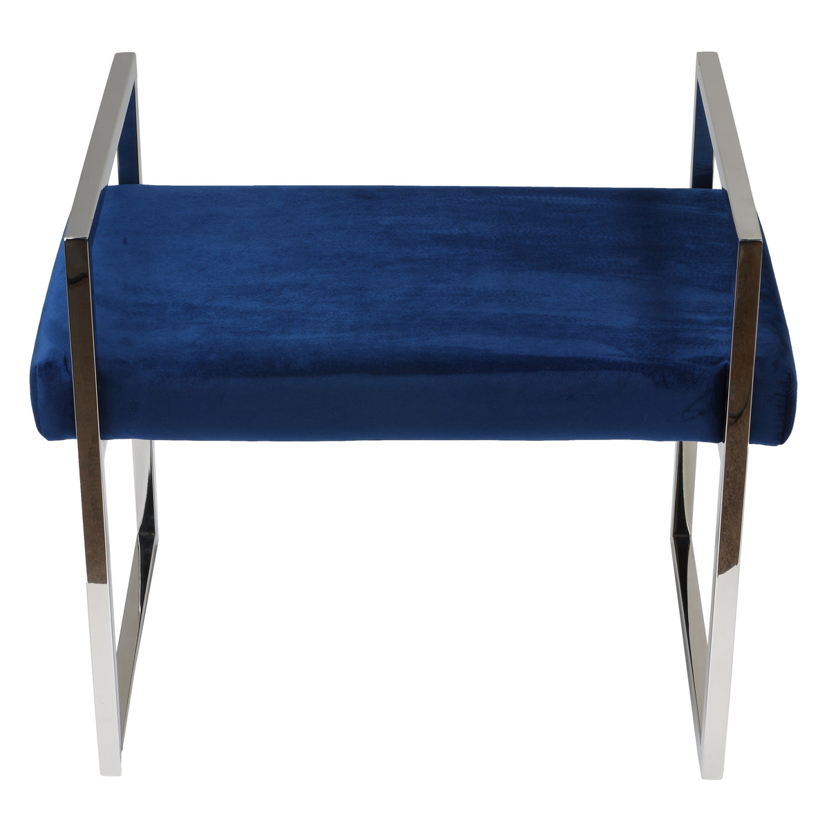 Cortesi Home Anna Contemporary Velvet Bench, Blue