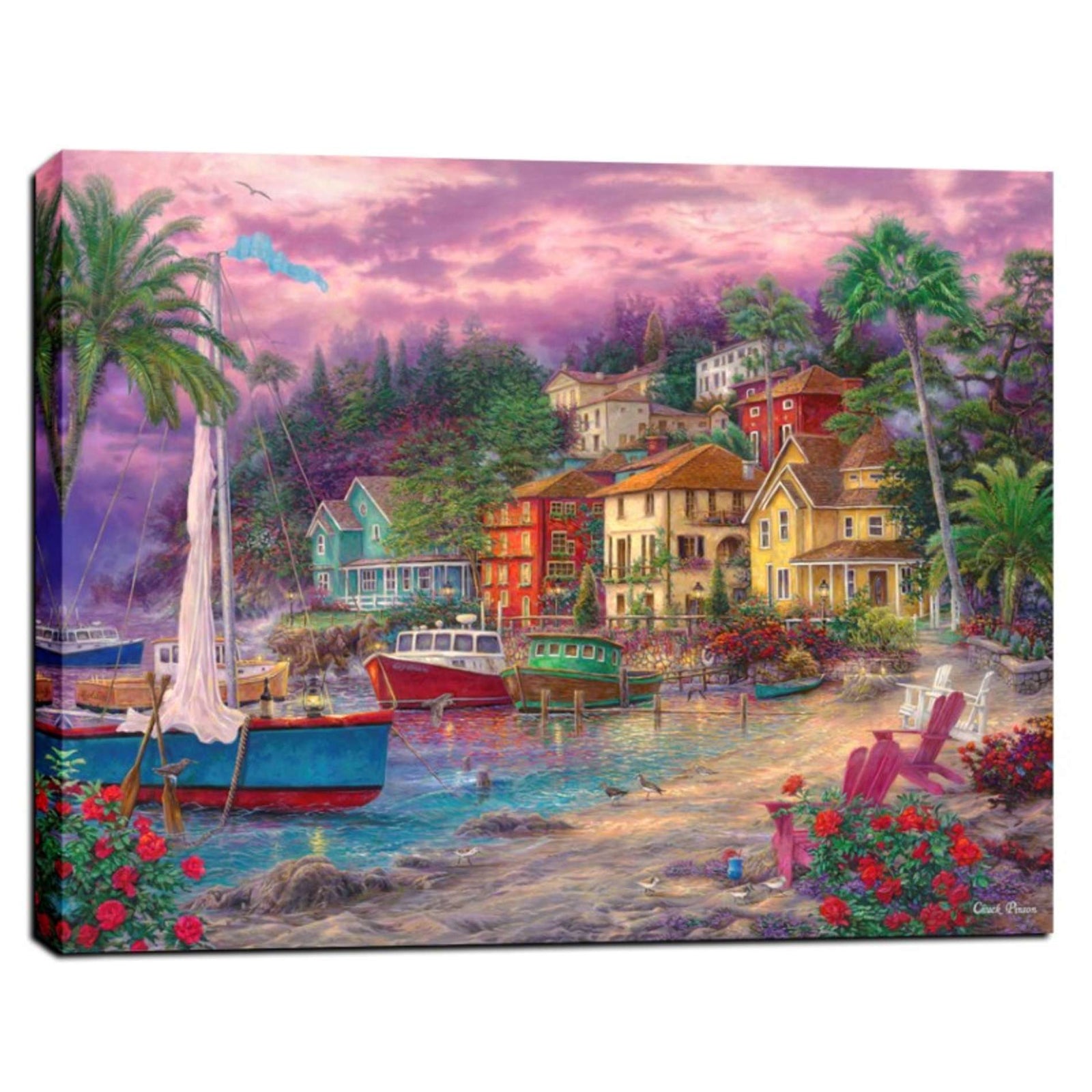 Cortesi Home 'On Golden Shores' by Chuck Pinson, Canvas Wall Art