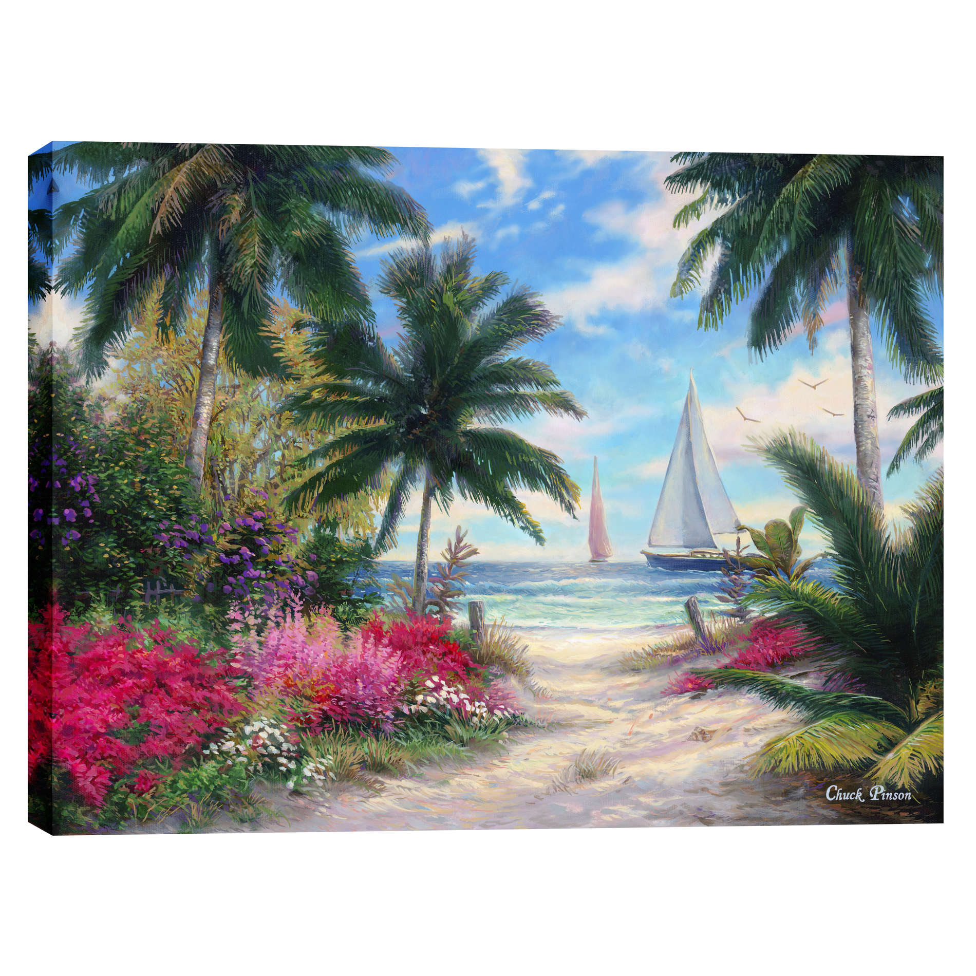 Cortesi Home 'Sea Breeze Trail' by Chuck Pinson, Canvas Wall Art