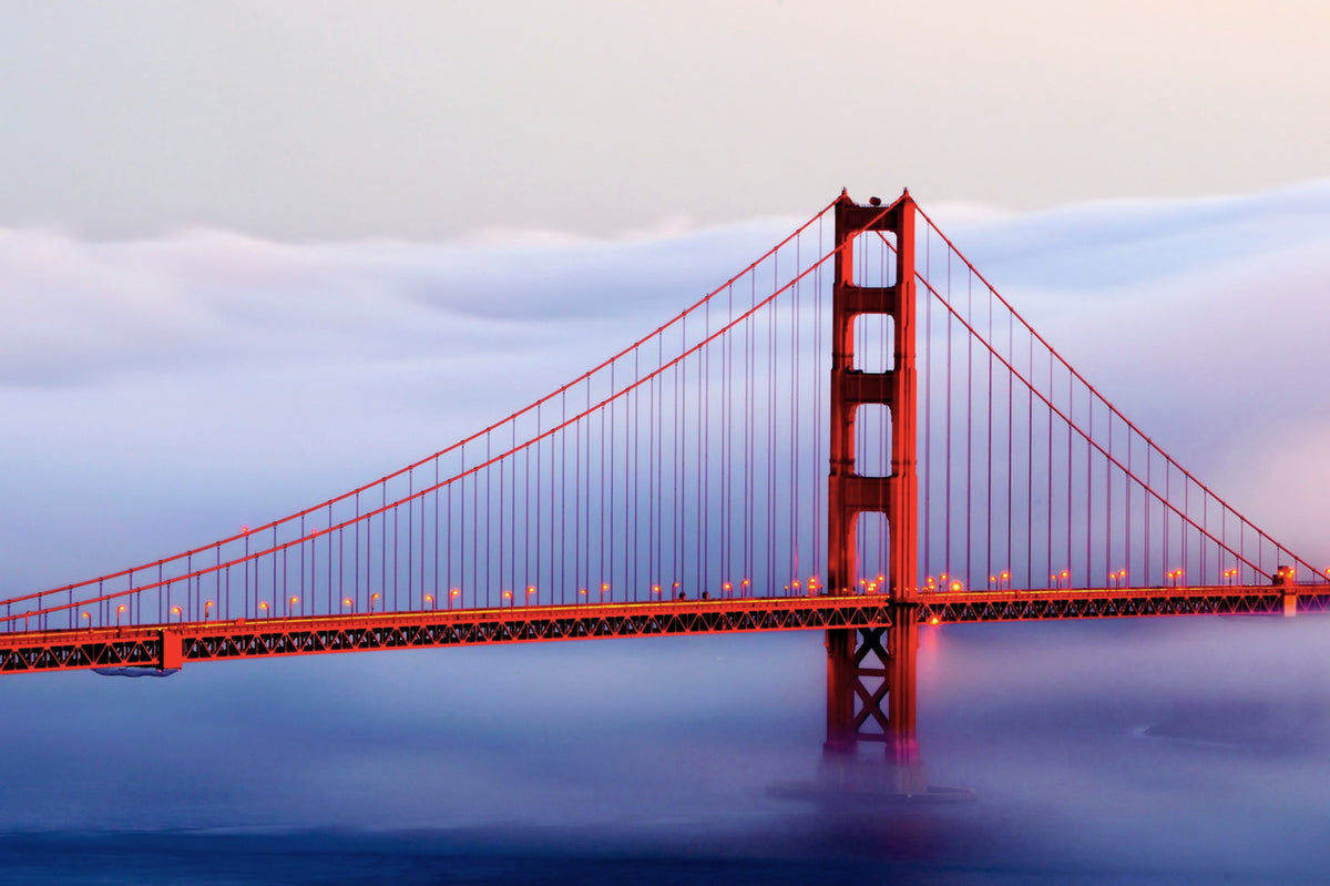 Cortesi Home Golden Gate Bridge Tempered Glass Wall Art, 20&quot; x 28&quot;