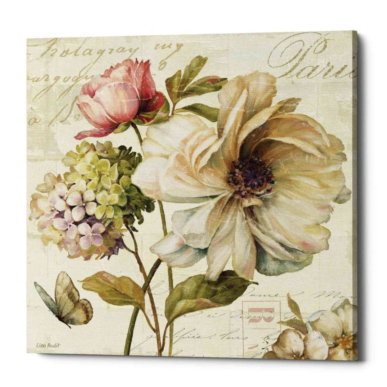 Epic Graffiti 'Marche de Fleurs' by Lisa Audit, Canvas Wall Art,