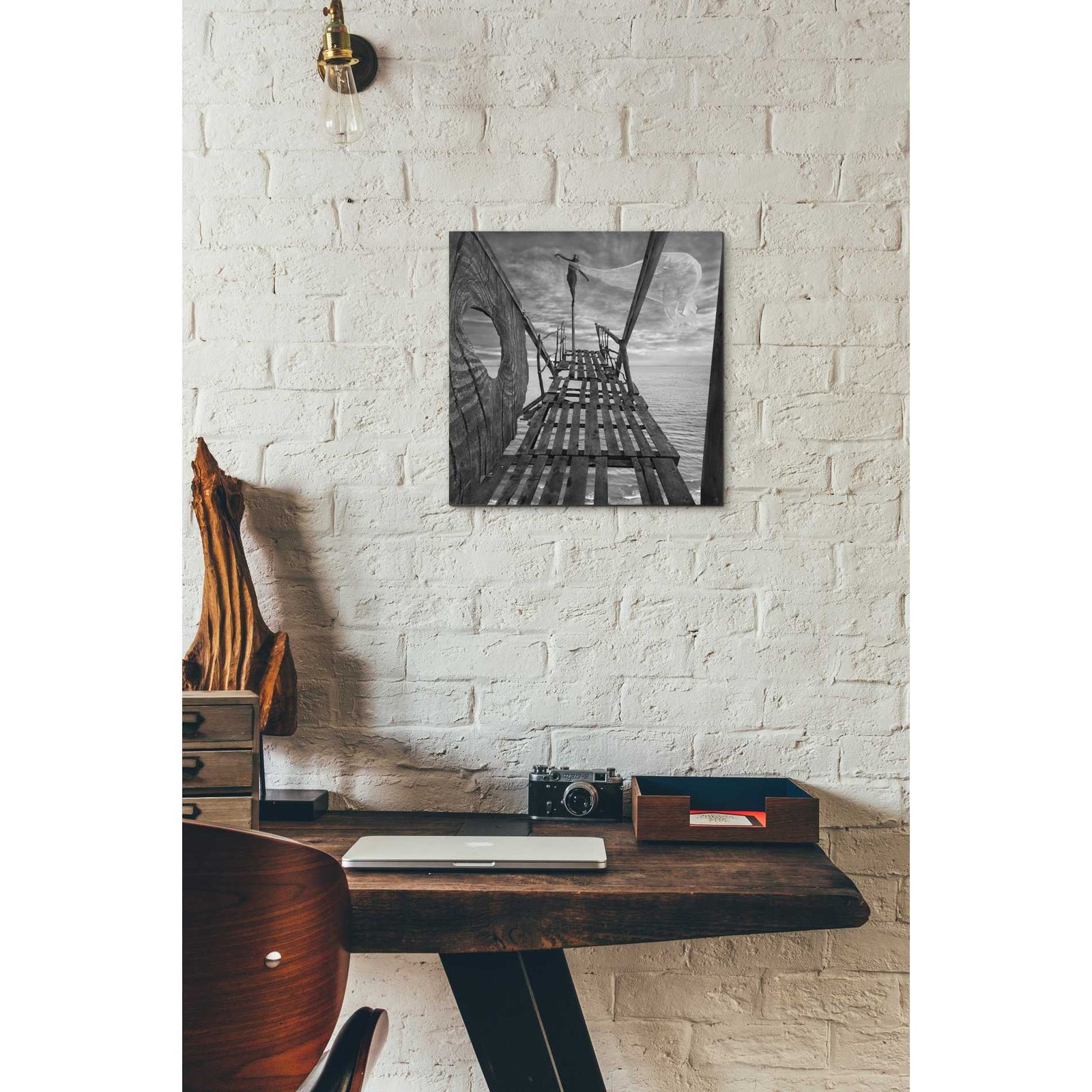 Epic Graffiti 'Black Bridge' by Dariusz Klimczak, Canvas Wall Art