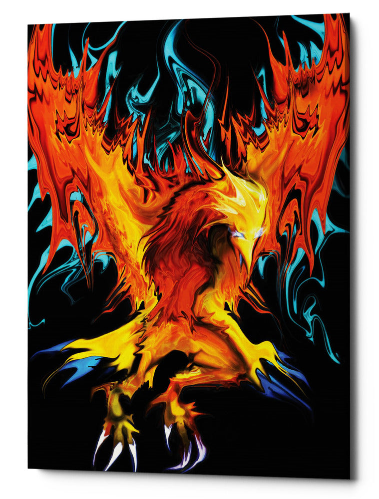 Epic Graffiti &quot;Fall To Ashes&quot; by Michael Stewart, Giclee Canvas Wall Art, 12&quot;x16&quot;