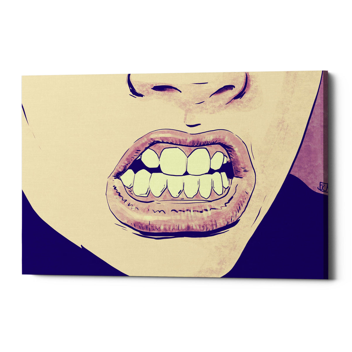 Epic Graffiti &quot;GRRR&quot; by Giuseppe Cristiano, Giclee Canvas Wall Art, 12&quot;x16&quot;
