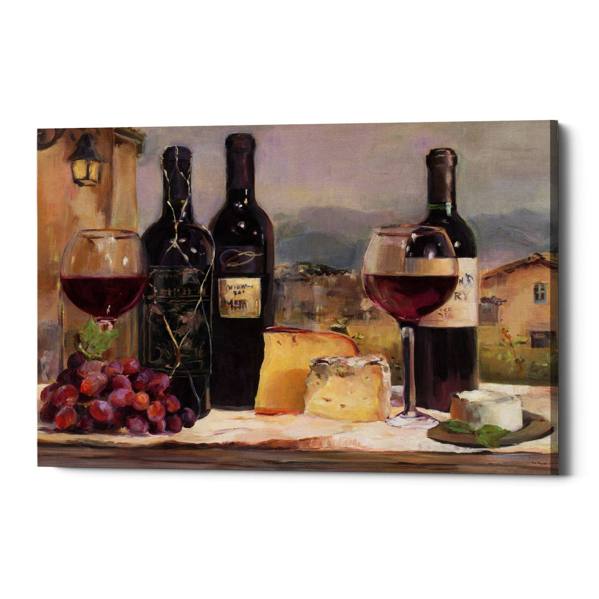 Epic Graffiti &quot;A Wine Tasting&quot; by Marilyn Hageman, Giclee Canvas Wall Art, 12&quot;x18&quot;