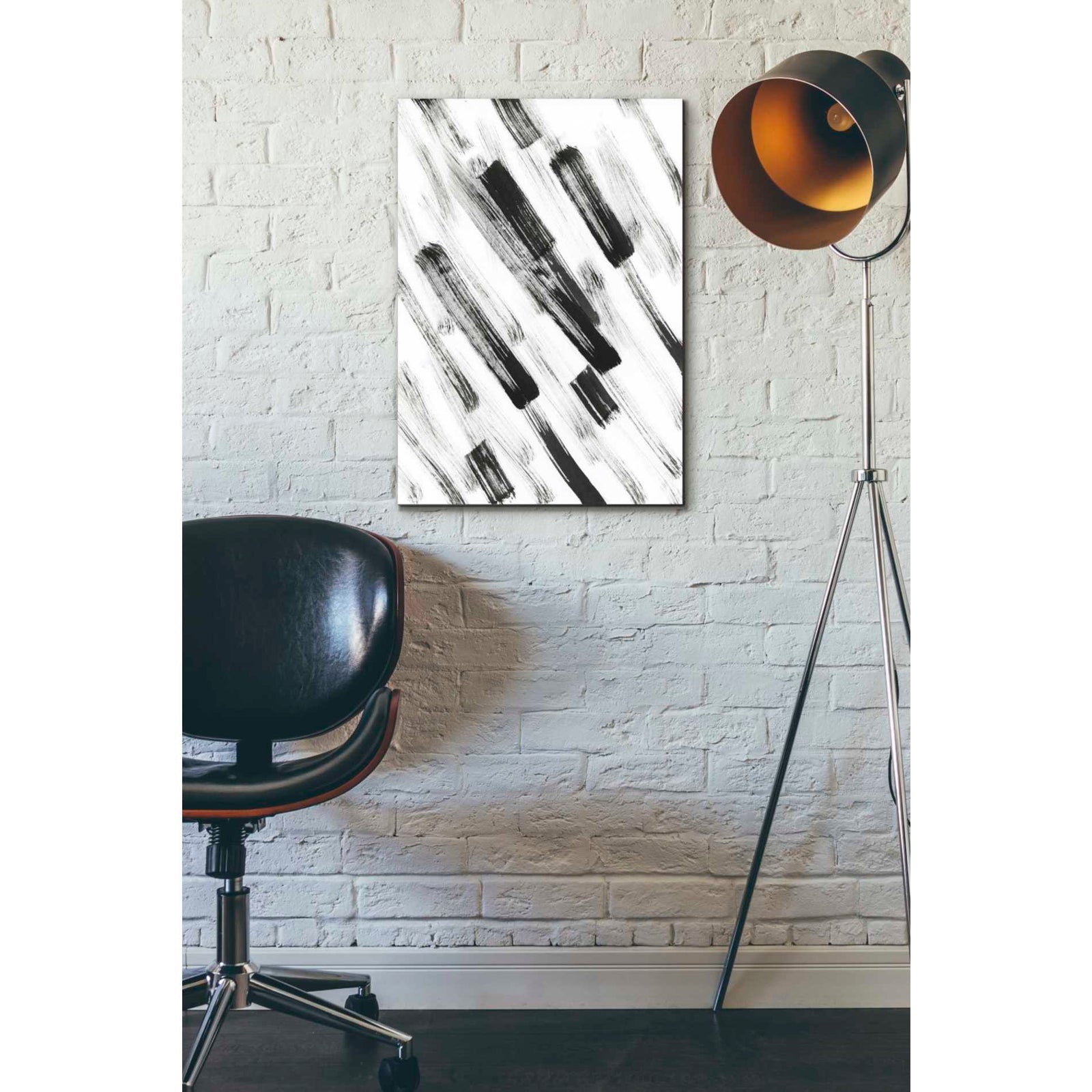 Epic Graffiti 'Black and White Strokes North East' Giclee Canvas Wall Art
