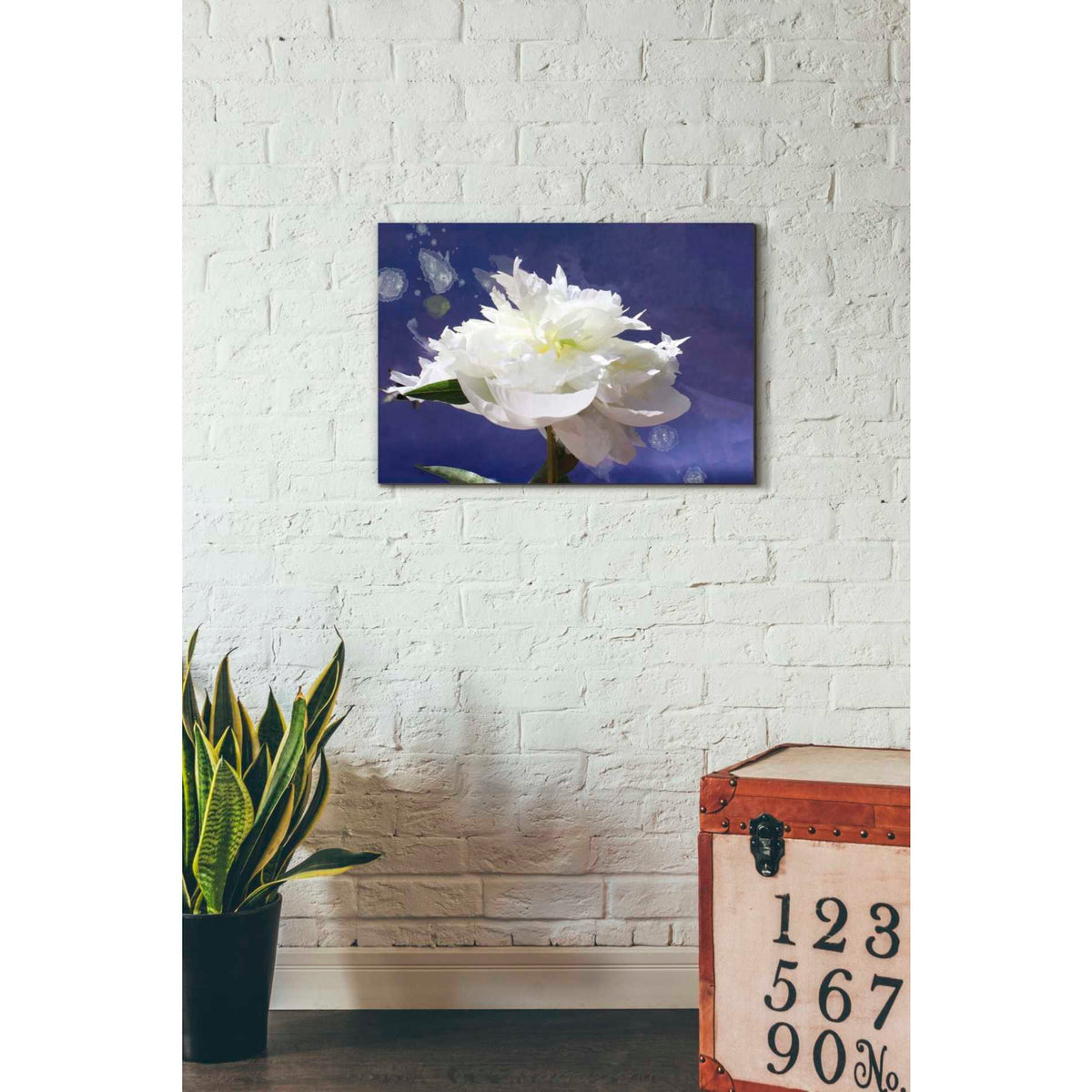 Epic Graffiti &#39;White Peony-Scents of Heaven&#39; by Irena Orlov, Giclee Canvas Wall Art