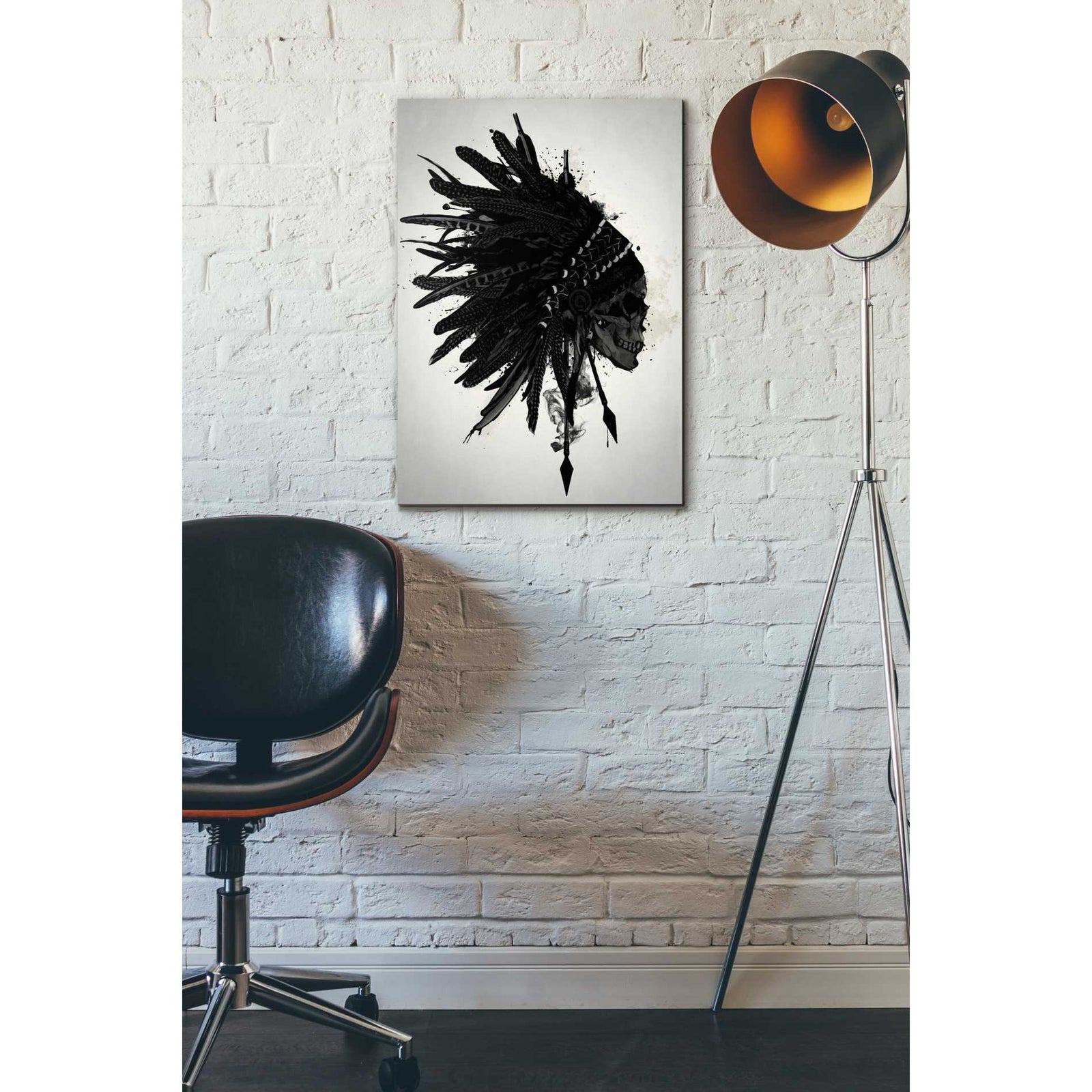Cortesi Home 'Warbonnet Skull' by Nicklas Gustafsson, Canvas Wall Art