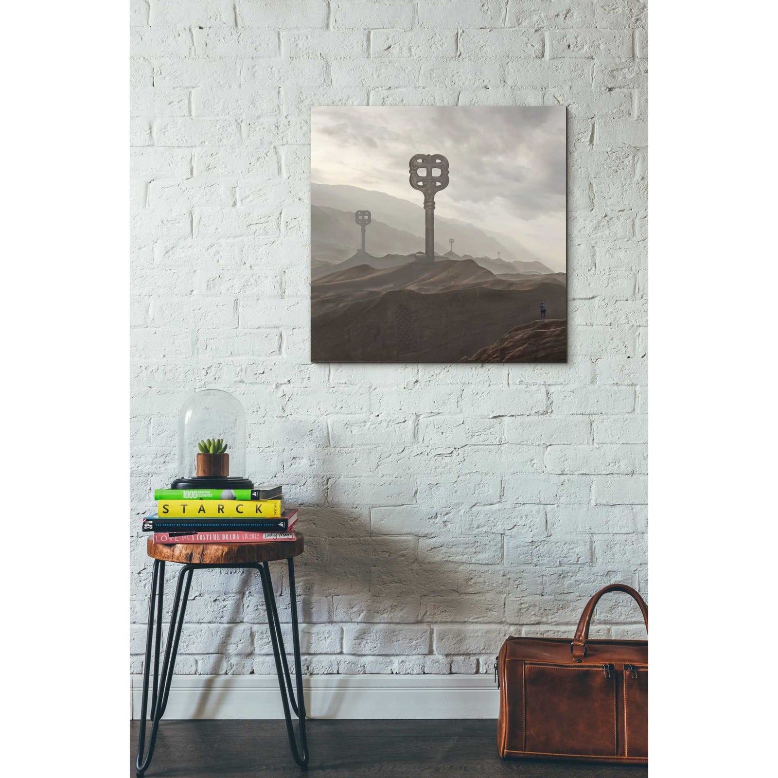 Epic Graffiti 'Land of Keys' by Dariusz Klimczak, Canvas Wall Art