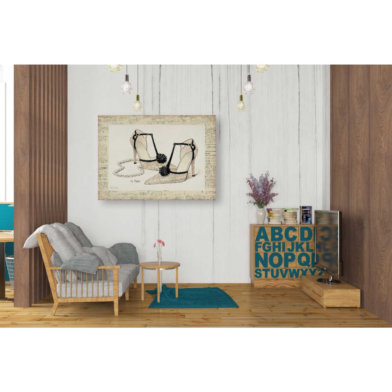 Epic Graffiti 'From Emilys Closet I' by Emily Adams, Giclee Canvas Wall Art