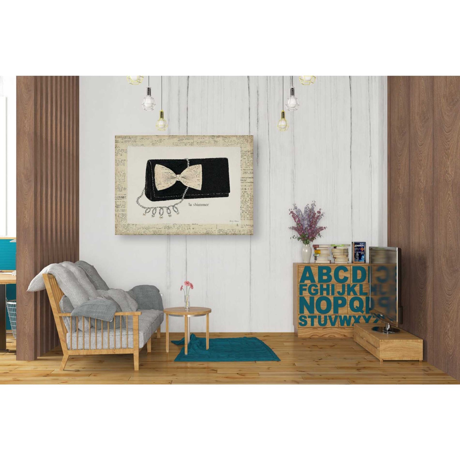 Epic Graffiti 'From Emilys Closet III' by Emily Adams, Giclee Canvas Wall Art