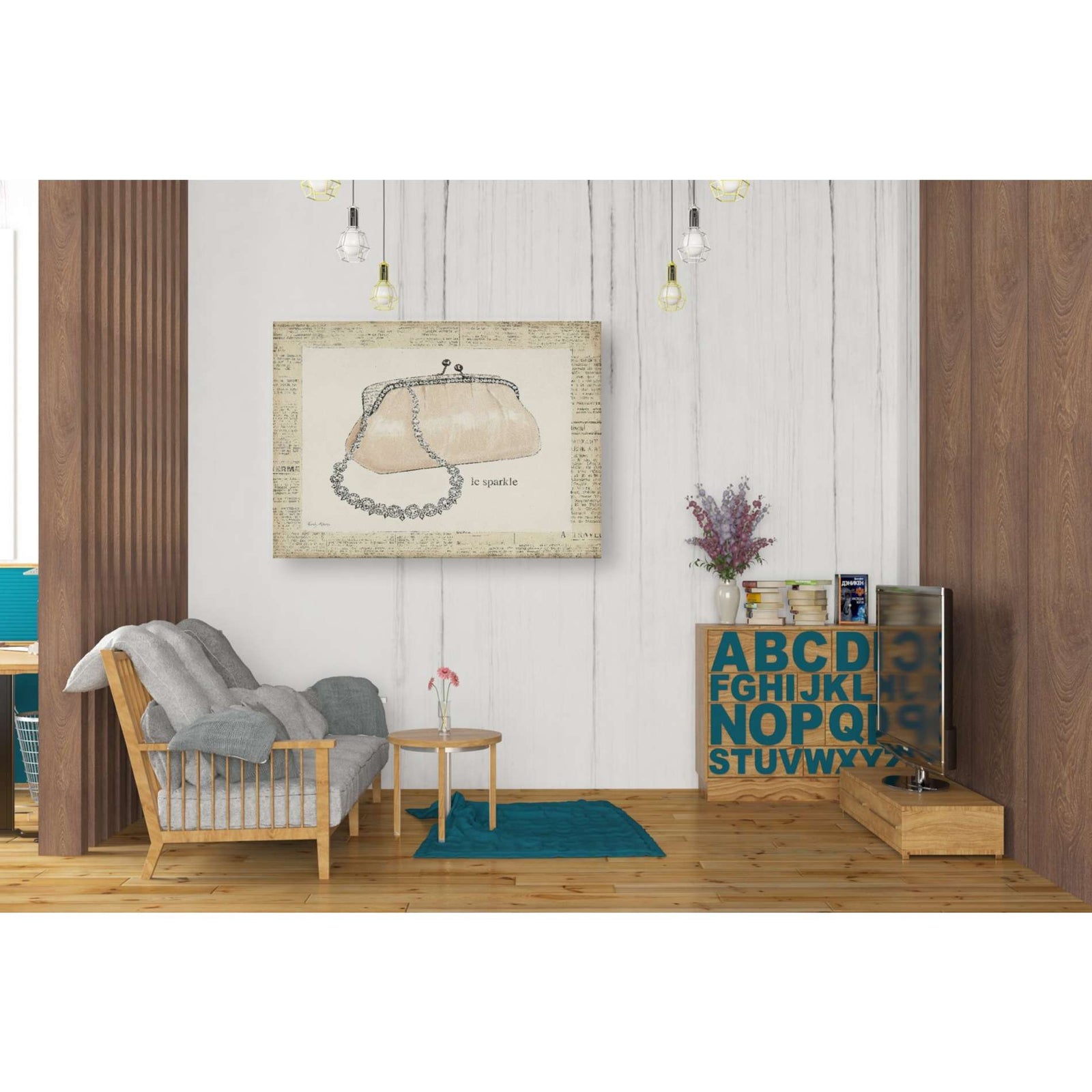 Epic Graffiti 'From Emilys Closet II' by Emily Adams, Giclee Canvas Wall Art