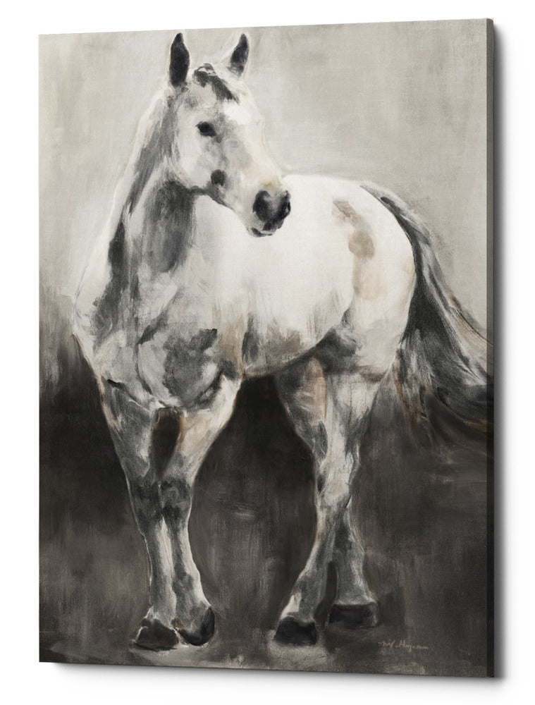 Epic Graffiti &quot;Copper And Nickel White Grey&quot; by Marilyn Hageman, Giclee Canvas Wall Art, 26&quot;x40&quot;