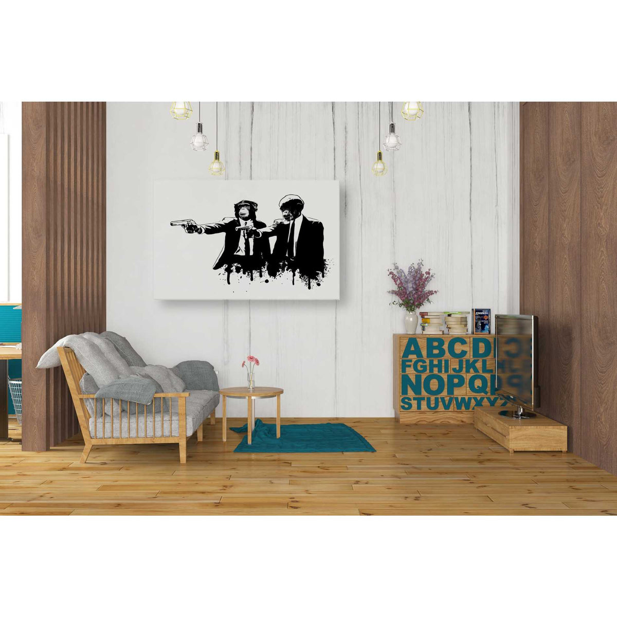 Cortesi Home &quot;Divine Monkey Intervention&quot; by Nicklas Gustafsson, Giclee Canvas Wall Art
