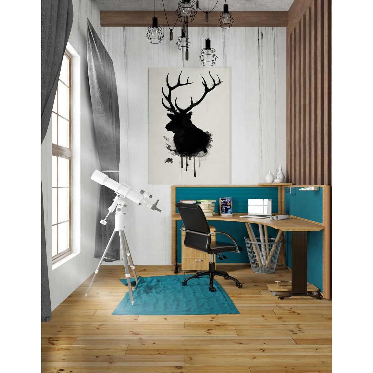 Cortesi Home &#39;Elk&#39; by Nicklas Gustafsson, Canvas Wall Art,26 x 40