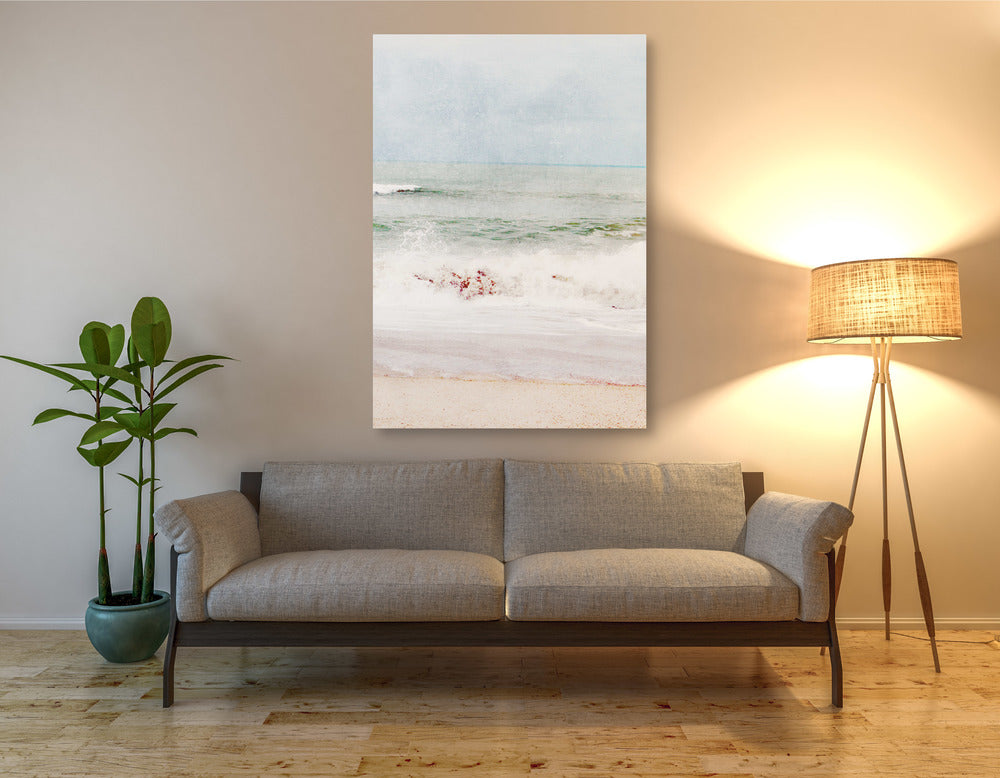 Epic Graffiti &quot;Pastel Waves&quot; by Linda Woods, Giclee Canvas Wall Art, 40&quot;x60&quot;