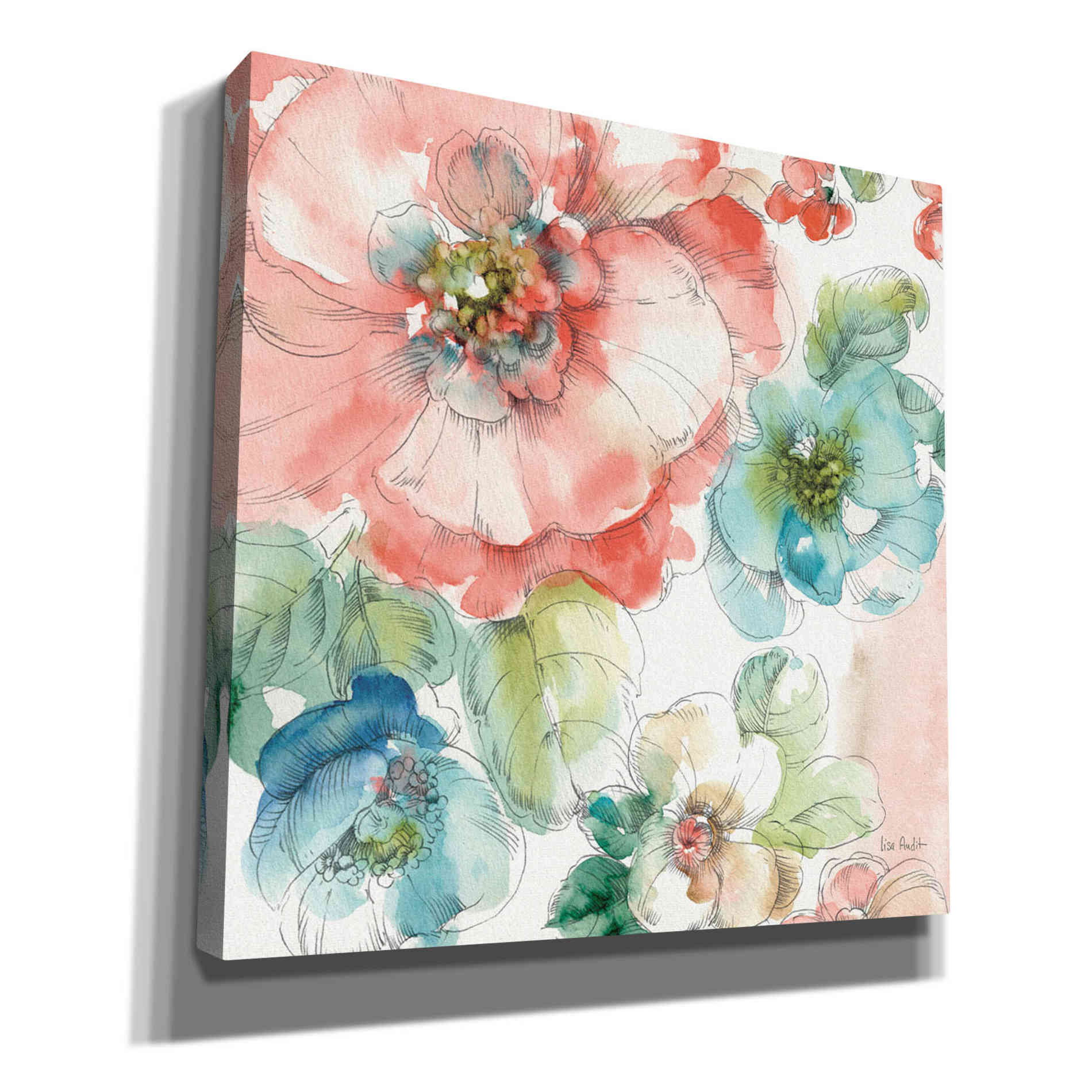 Epic Graffiti 'Summer Bloom II' by Lisa Audit, Canvas Wall Art