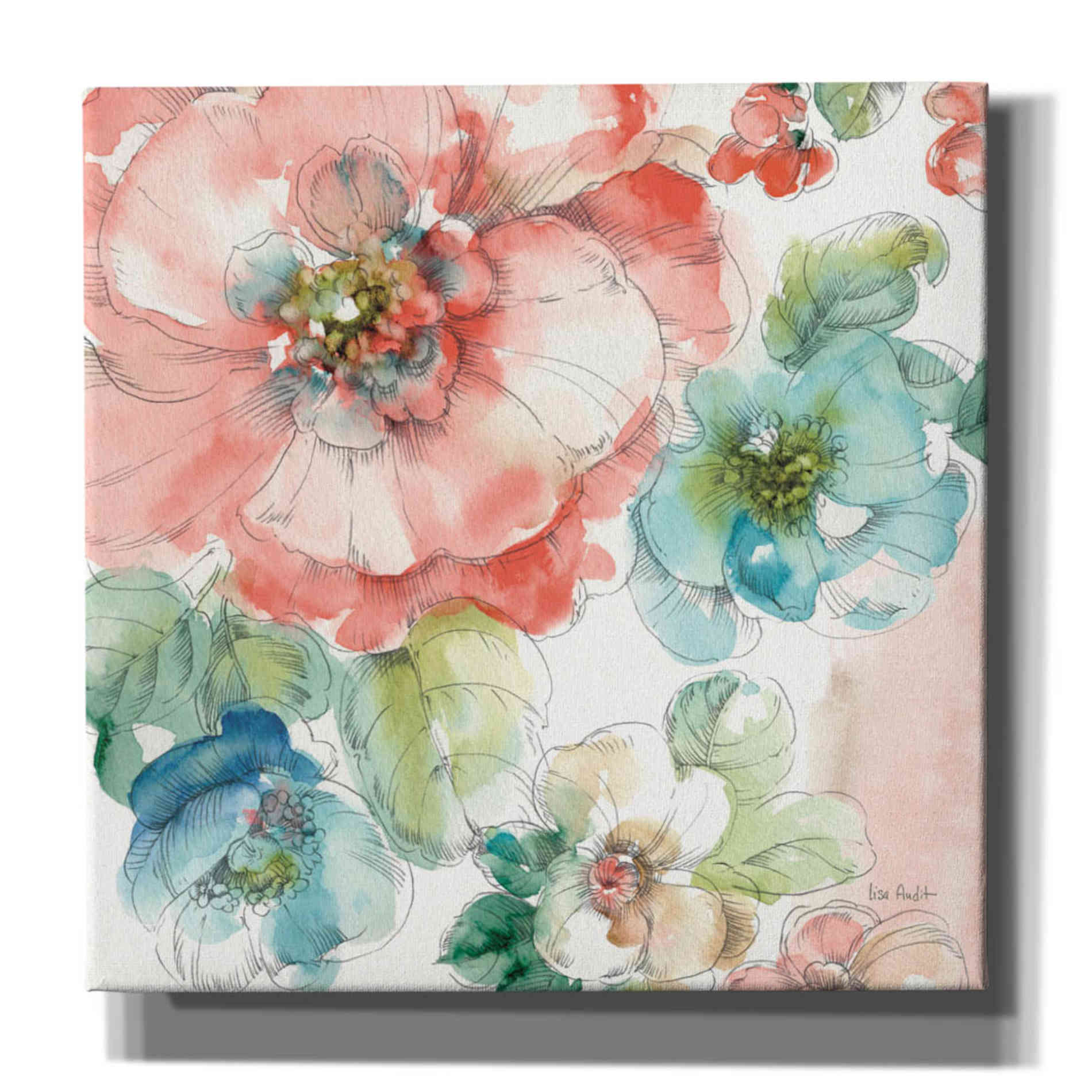 Epic Graffiti 'Summer Bloom II' by Lisa Audit, Canvas Wall Art