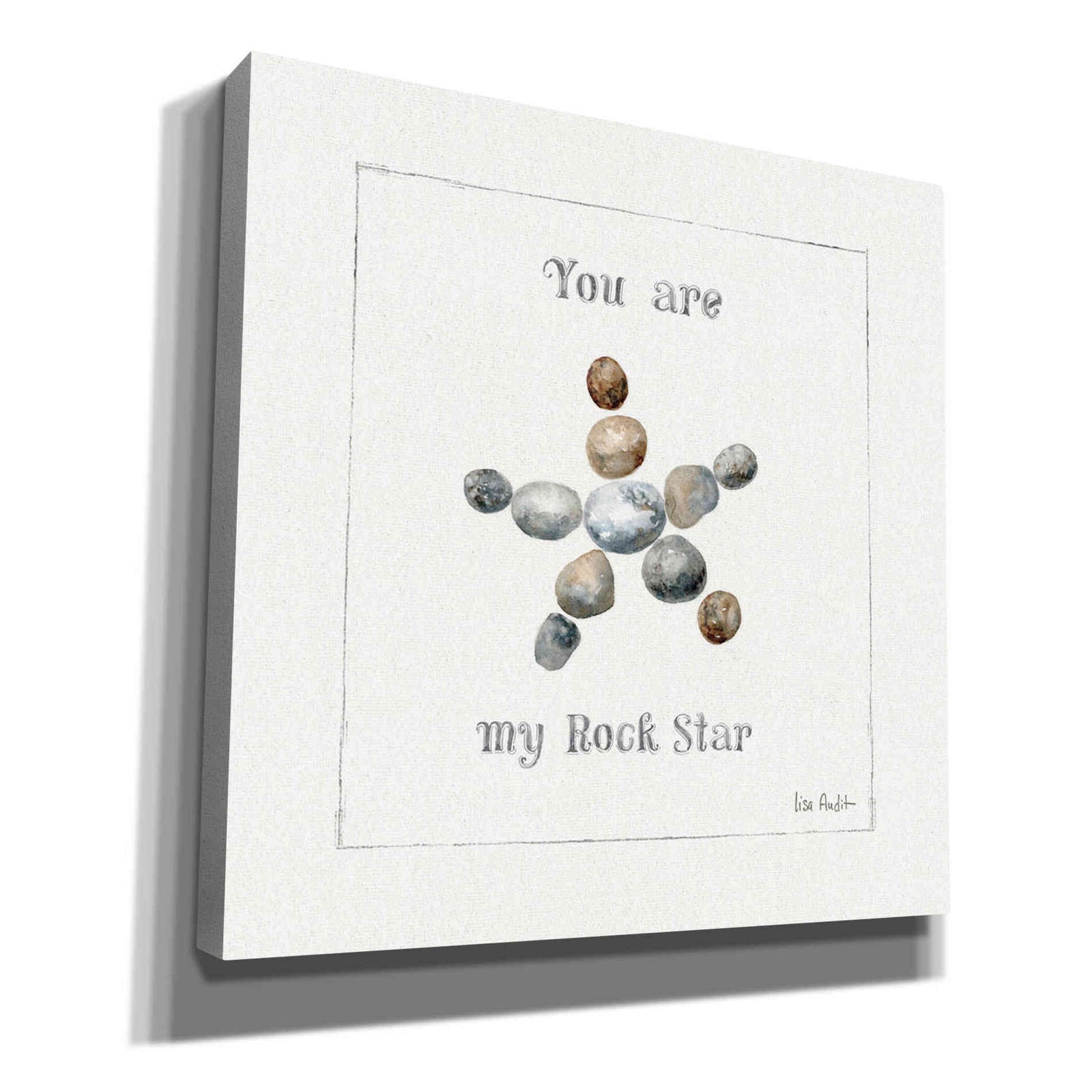 Epic Graffiti 'Pebbles and Sandpipers VII' by Lisa Audit, Canvas Wall Art