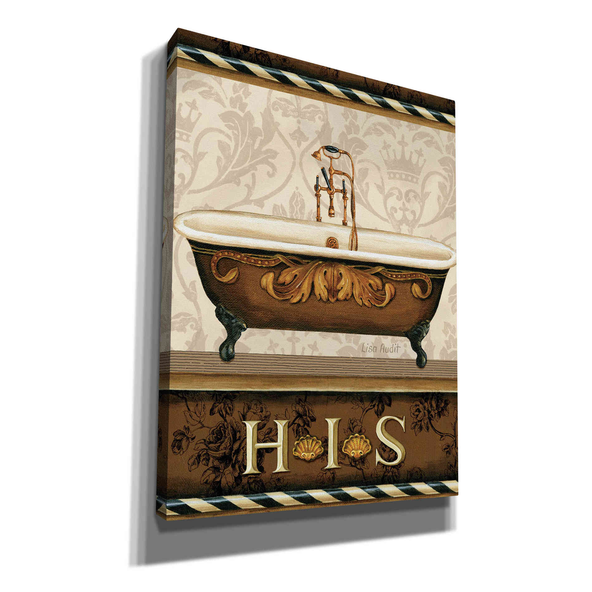 Epic Graffiti 'Bourgoisie Bath I' by Lisa Audit, Canvas Wall Art