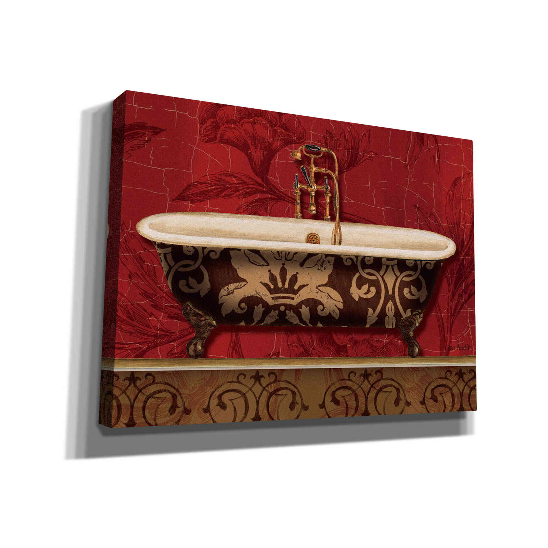 Epic Graffiti 'Royal Red Bath I' by Lisa Audit, Canvas Wall Art