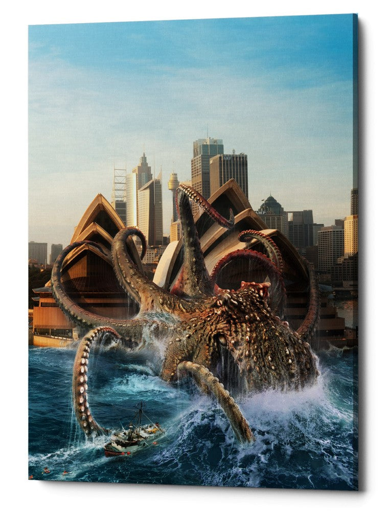 Epic Graffiti &quot;Catch of His Life&quot; Giclee Canvas Wall Art