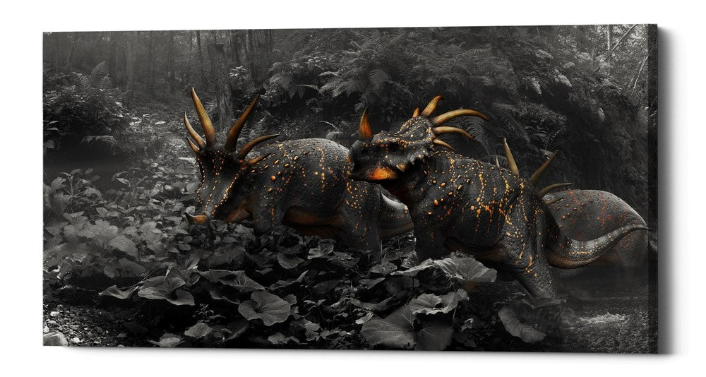 Epic Graffiti &quot;Styracosaurus&quot; Giclee Canvas Wall Art