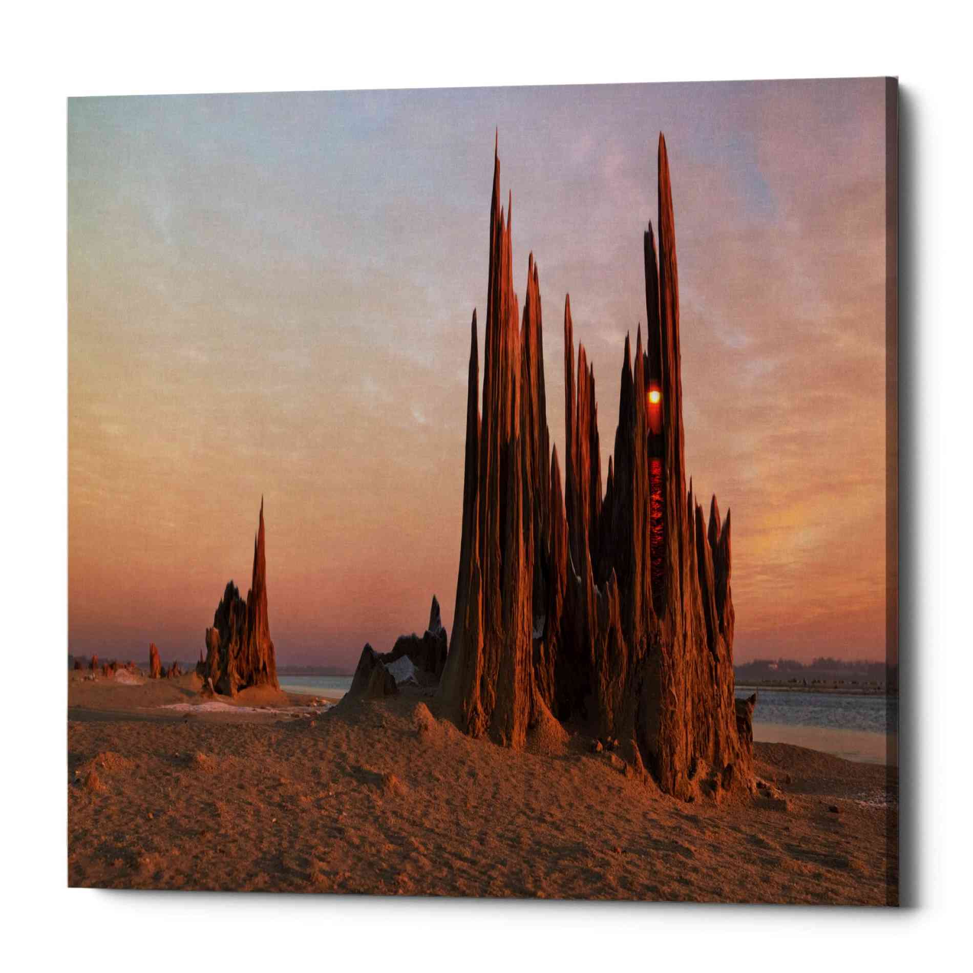 Epic Graffiti 'Cathedral' by Dariusz Klimczak, Canvas Wall Art