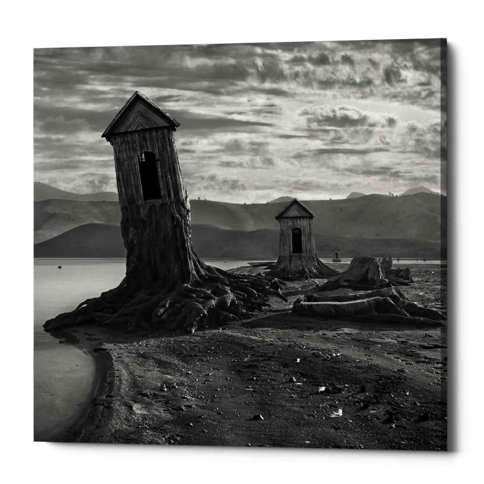 Epic Graffiti 'Displaced' by Dariusz Klimczak, Canvas Wall Art