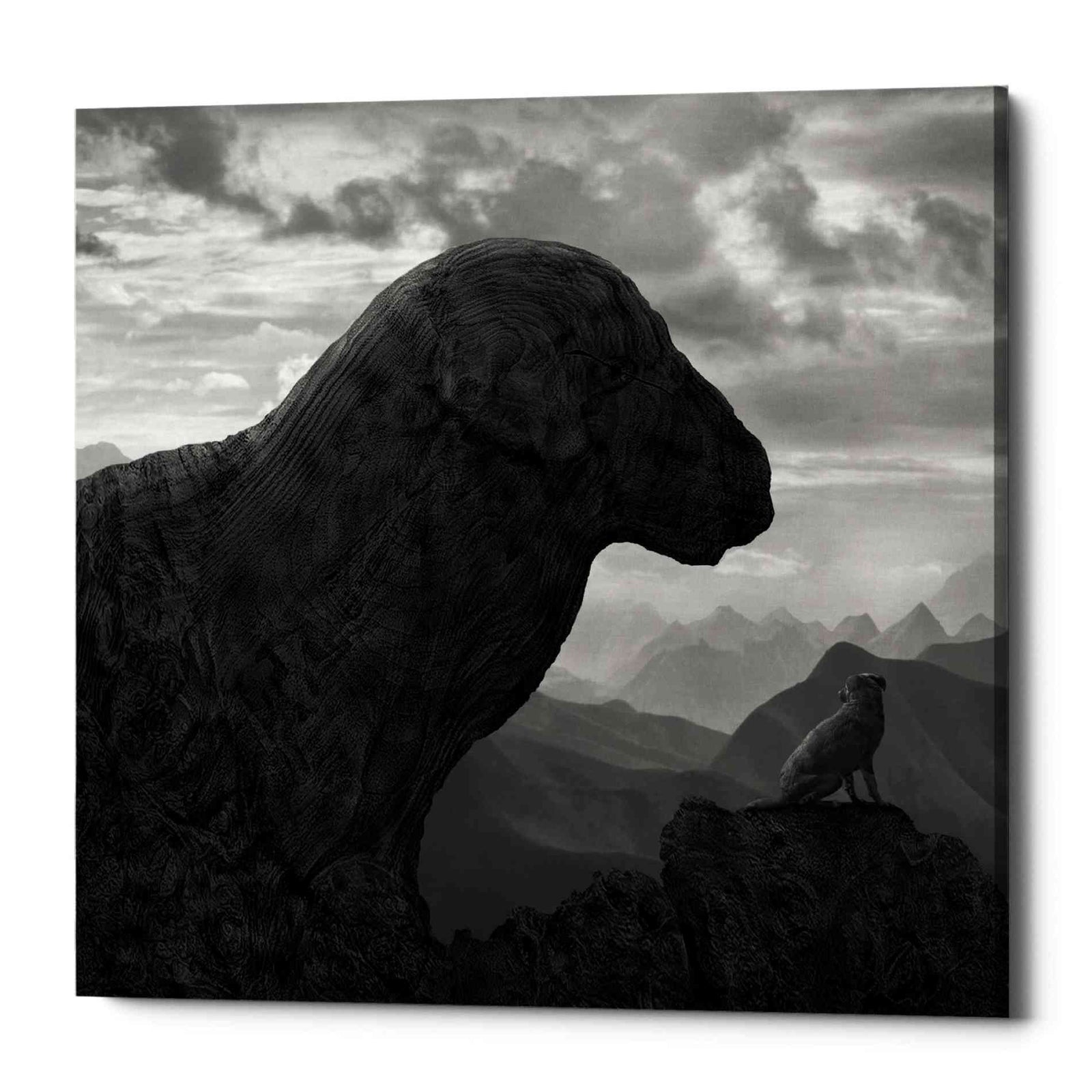 Epic Graffiti 'Dog Rock' by Dariusz Klimczak, Canvas Wall Art