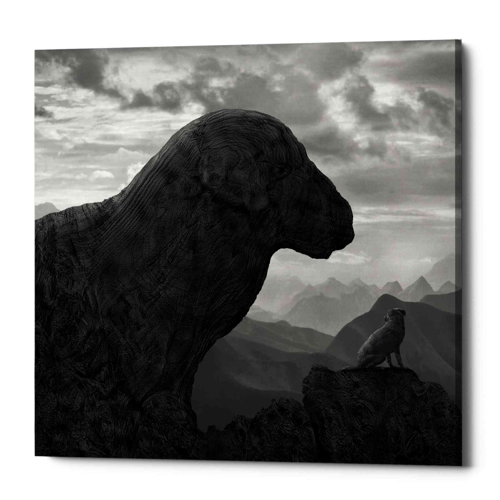 Epic Graffiti 'Dog Rock' by Dariusz Klimczak, Canvas Wall Art