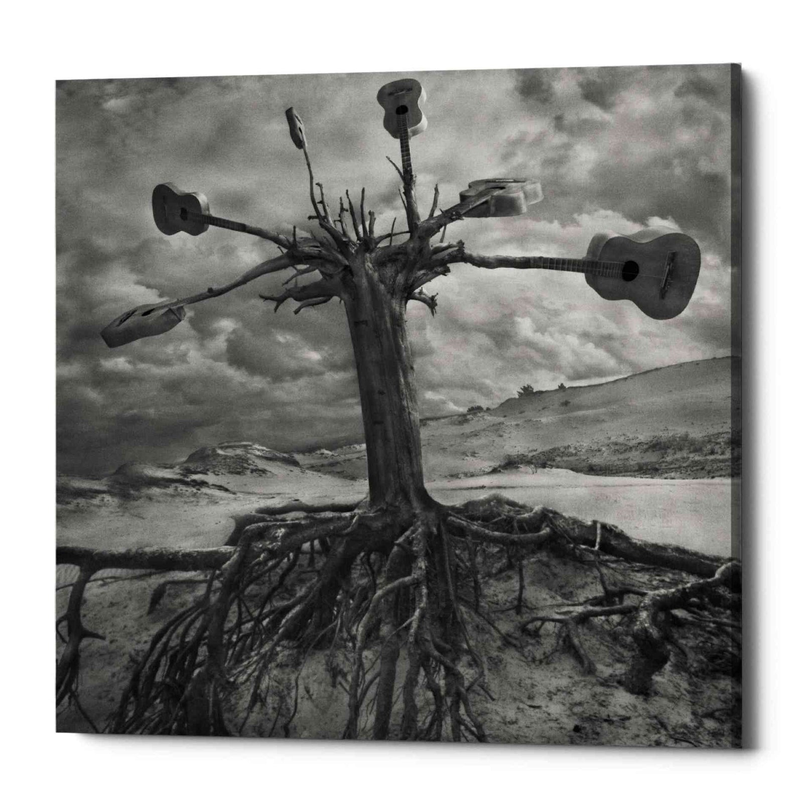 Epic Graffiti 'Gitarodrzew' by Dariusz Klimczak, Canvas Wall Art