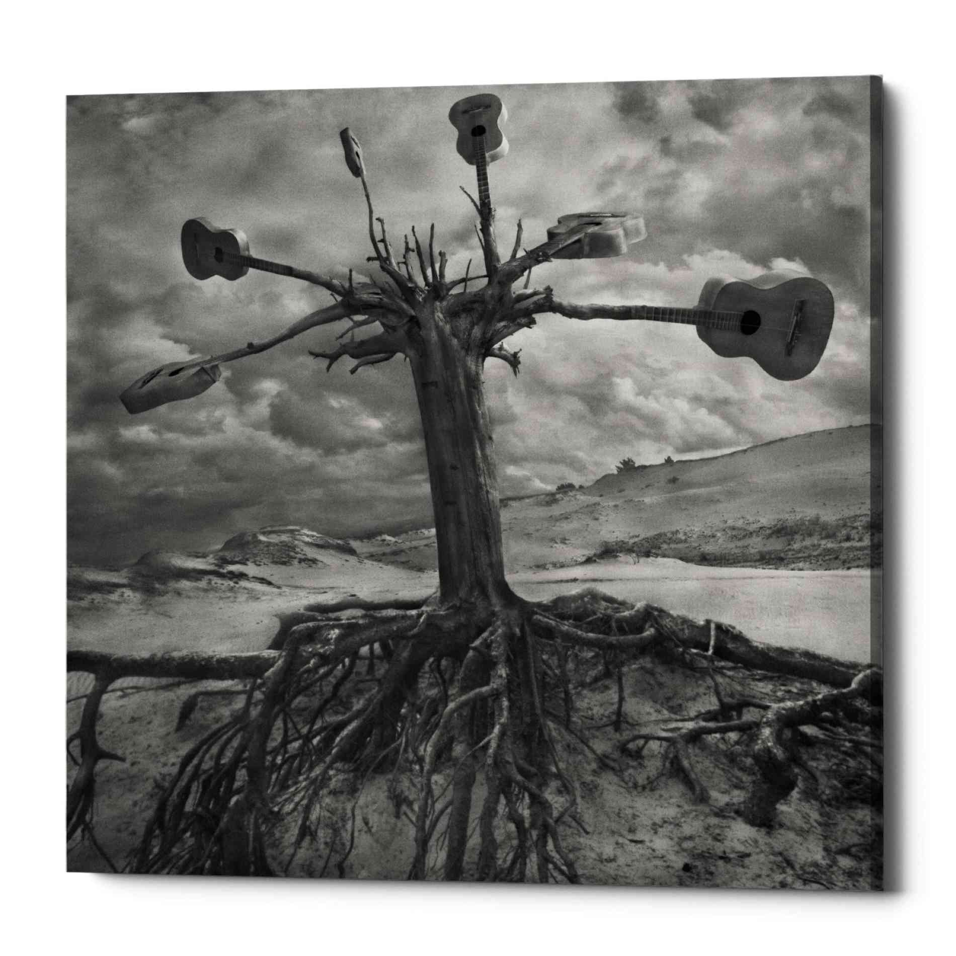 Epic Graffiti 'Gitarodrzew' by Dariusz Klimczak, Canvas Wall Art