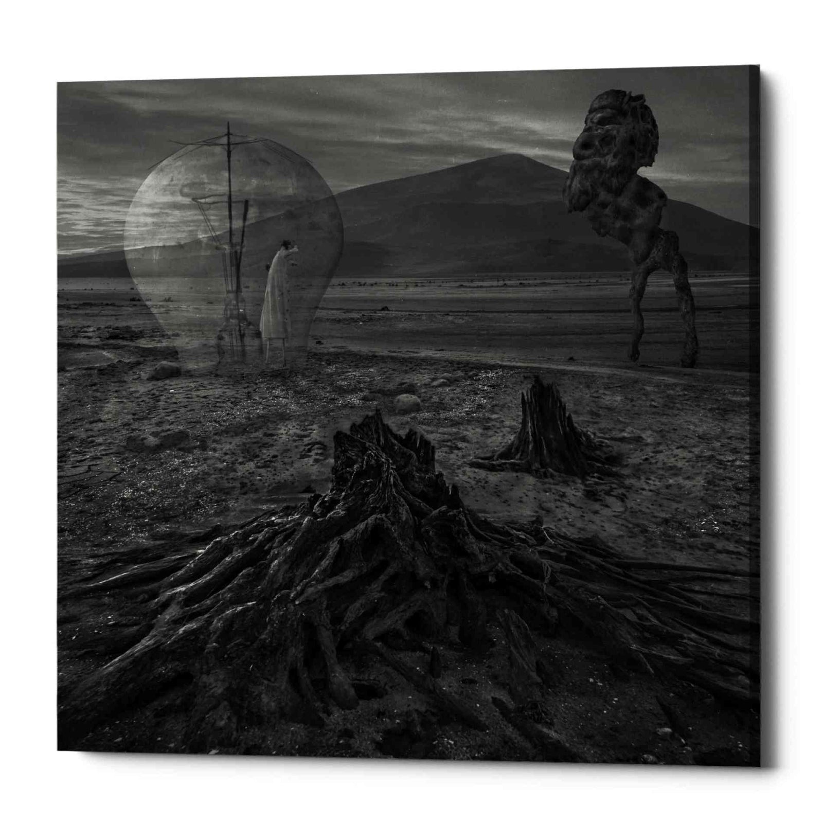 Epic Graffiti 'Meeting With Faun' by Dariusz Klimczak, Canvas Wall Art