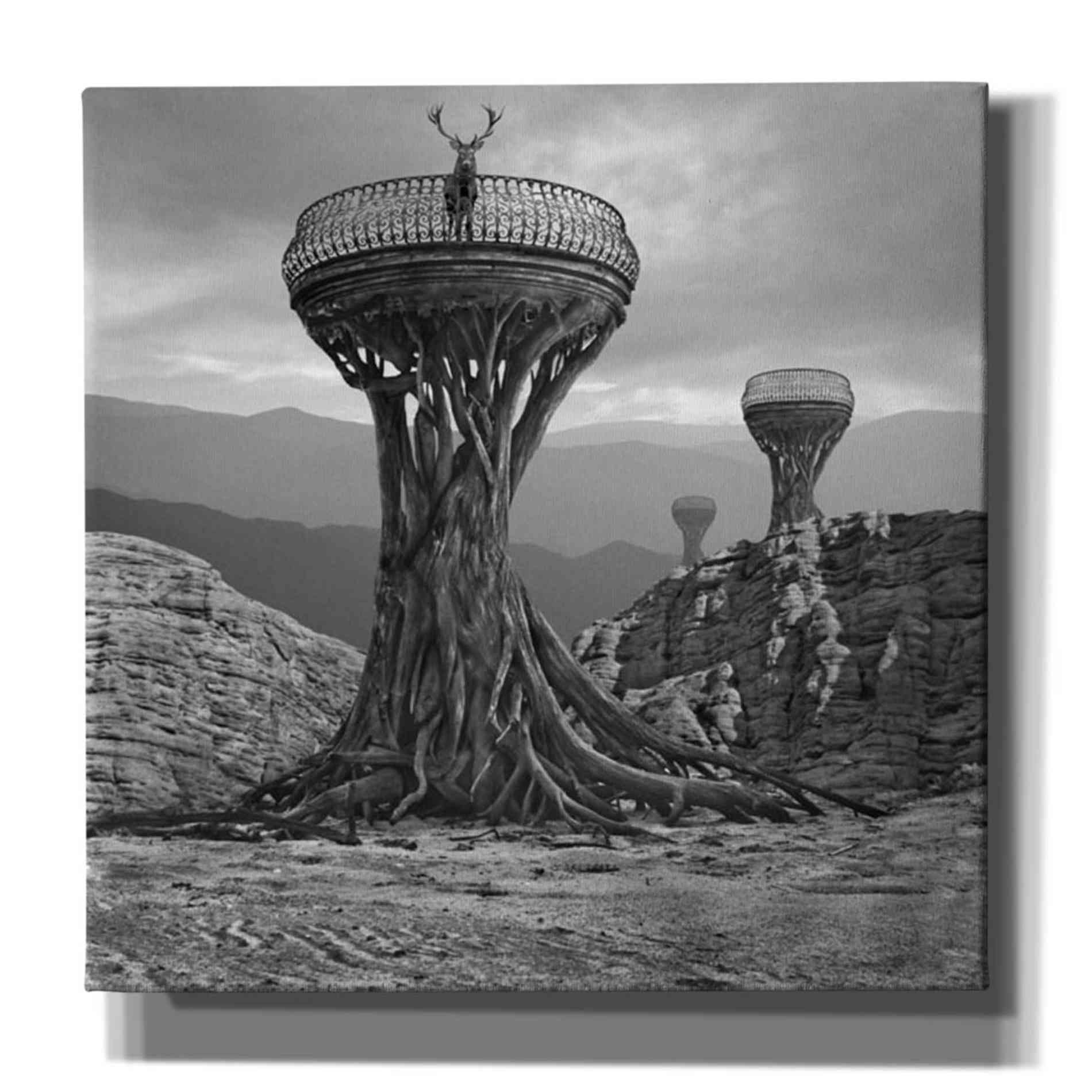 Epic Graffiti 'Pulpit' by Dariusz Klimczak, Canvas Wall Art