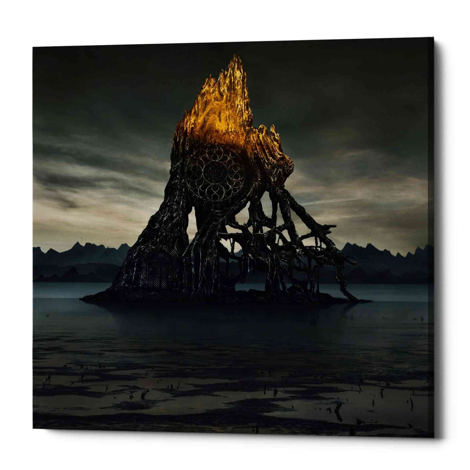 Epic Graffiti 'Temple of Light' by Dariusz Klimczak, Canvas Wall Art