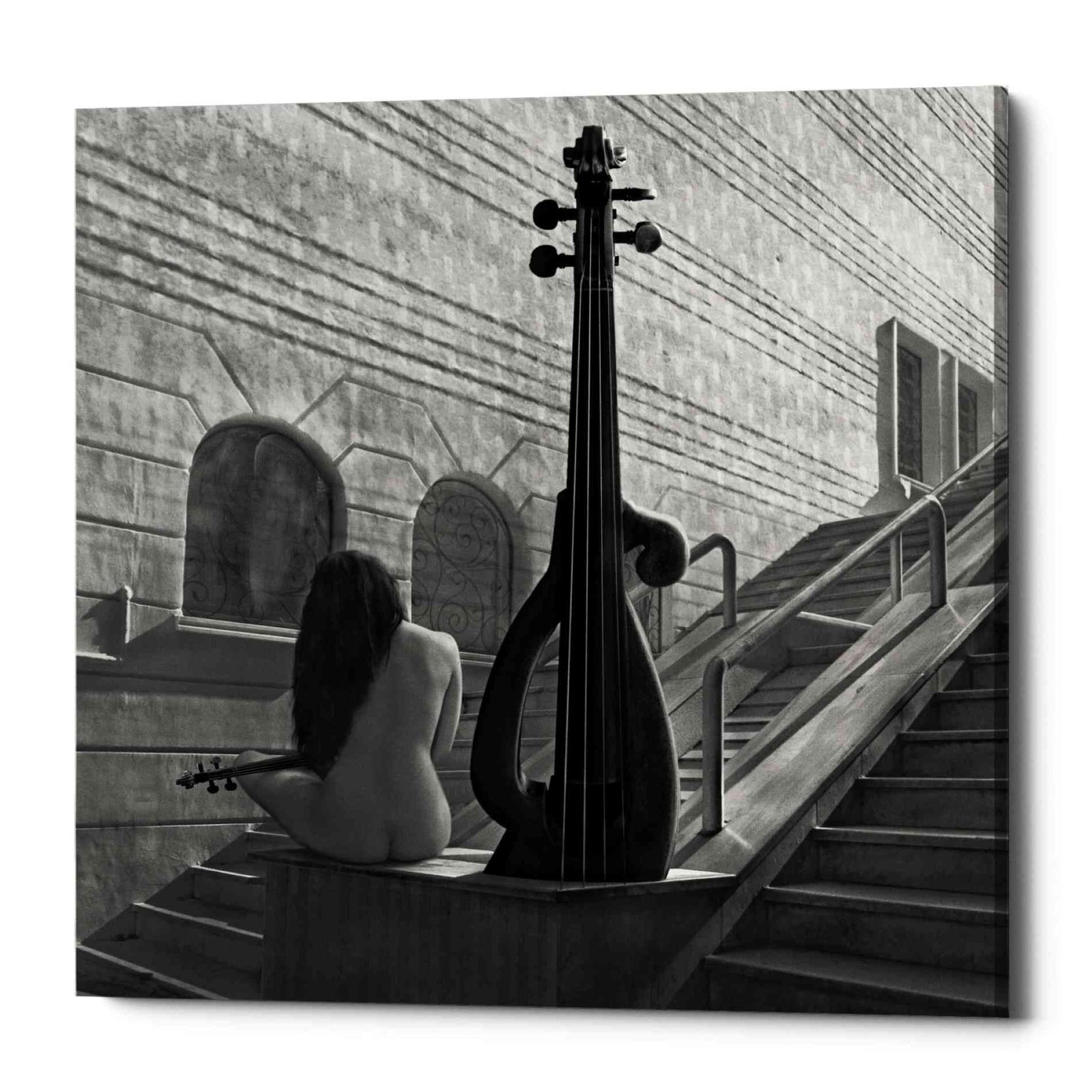 Epic Graffiti 'Violinist' by Dariusz Klimczak, Canvas Wall Art