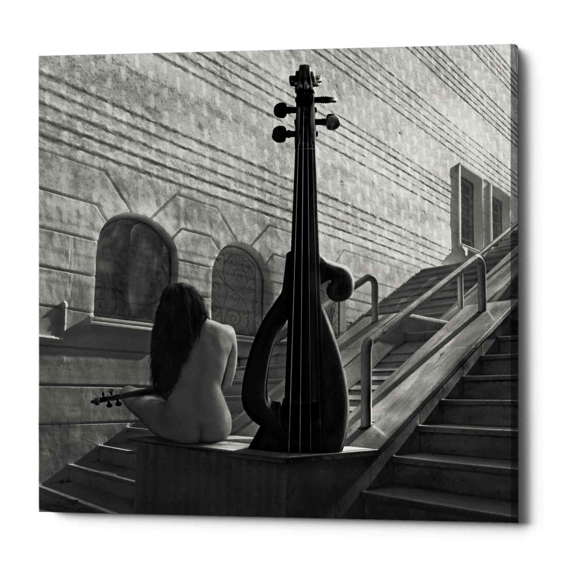 Epic Graffiti 'Violinist' by Dariusz Klimczak, Canvas Wall Art