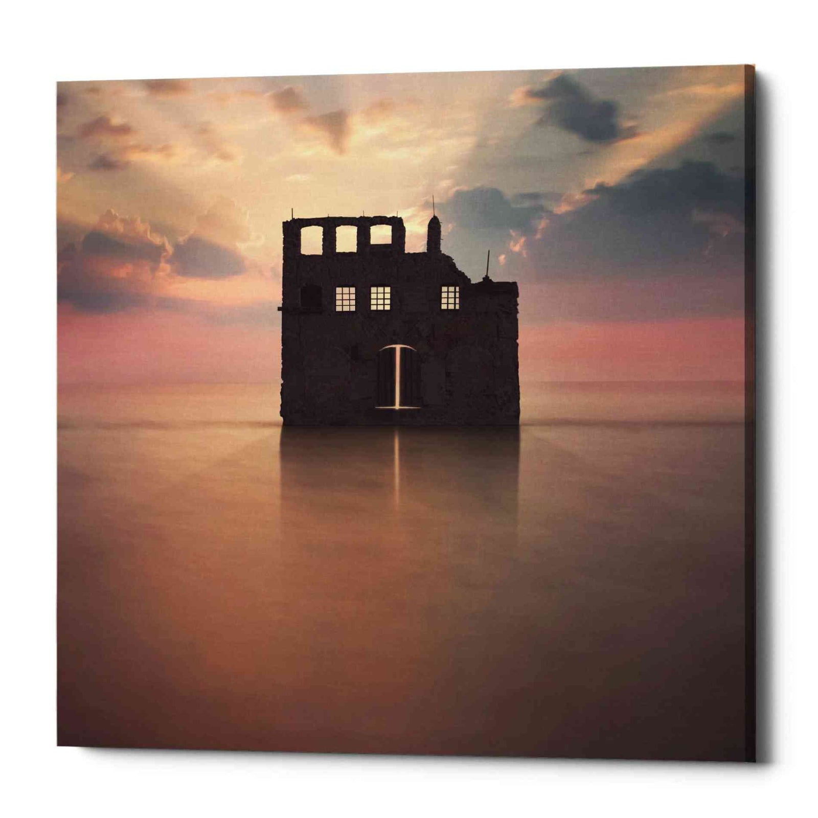 Epic Graffiti 'Watercastle' by Dariusz Klimczak, Canvas Wall Art