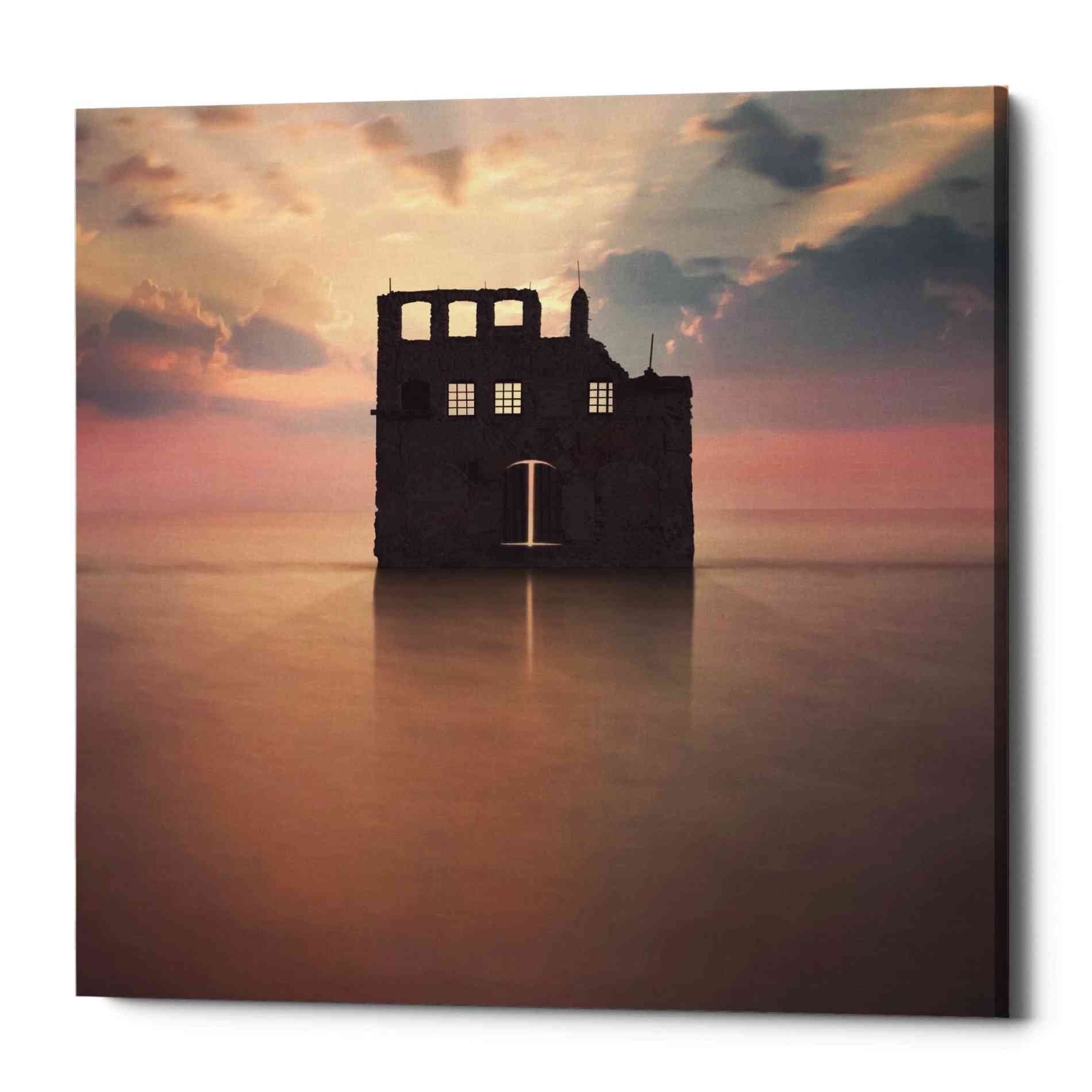 Epic Graffiti 'Watercastle' by Dariusz Klimczak, Canvas Wall Art