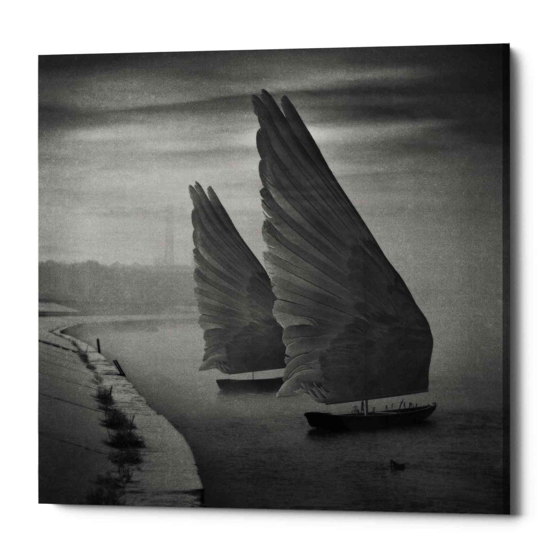Epic Graffiti 'Wings of Imagination' by Dariusz Klimczak, Canvas Wall Art