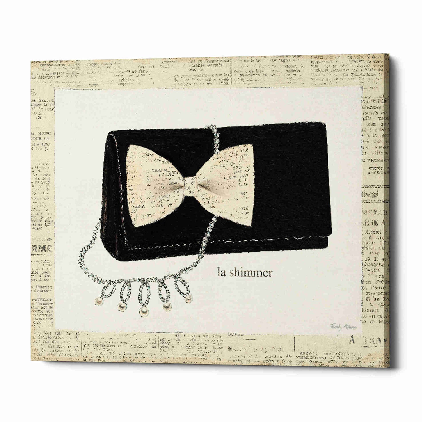 Epic Graffiti 'From Emilys Closet III' by Emily Adams, Giclee Canvas Wall Art