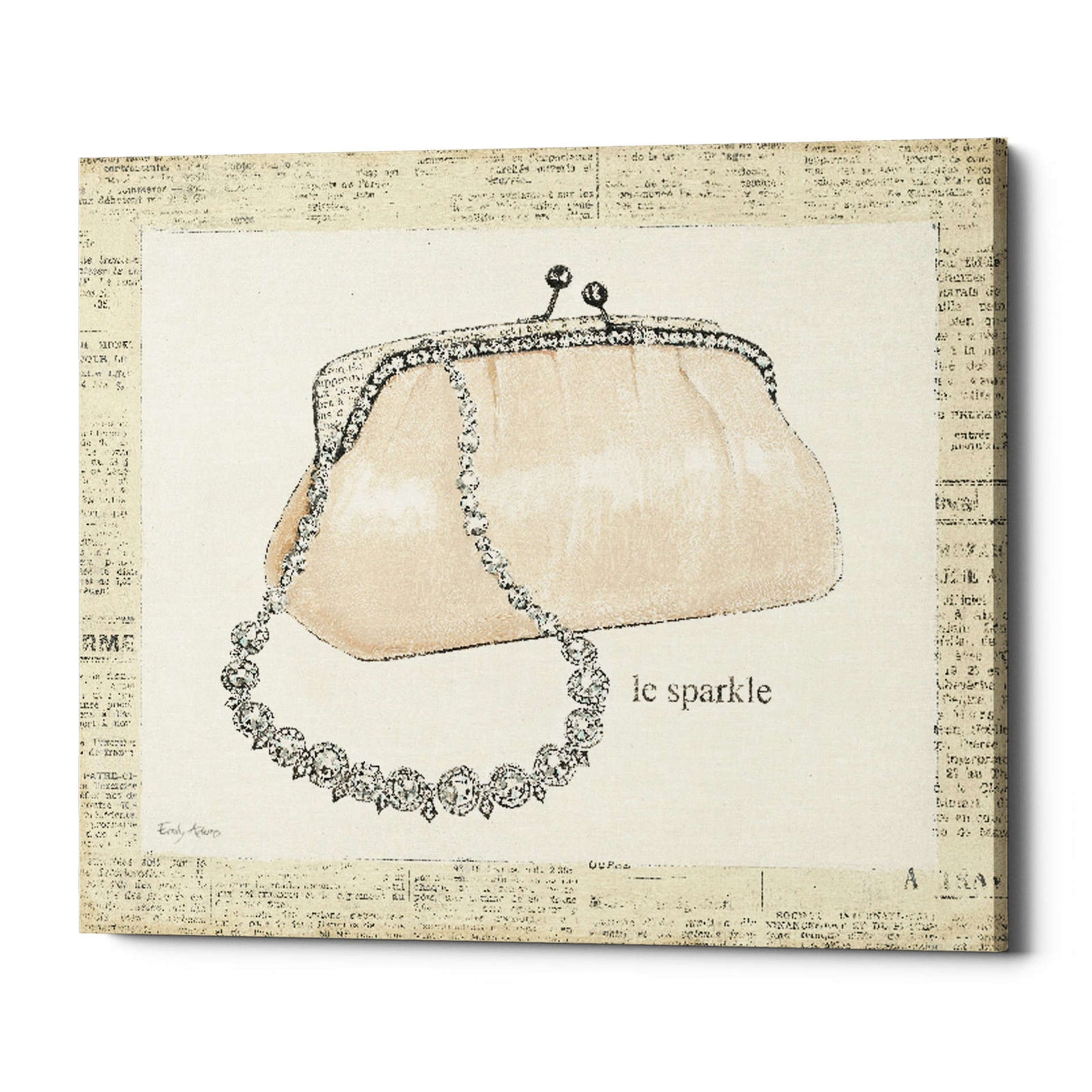 Epic Graffiti 'From Emilys Closet II' by Emily Adams, Giclee Canvas Wall Art