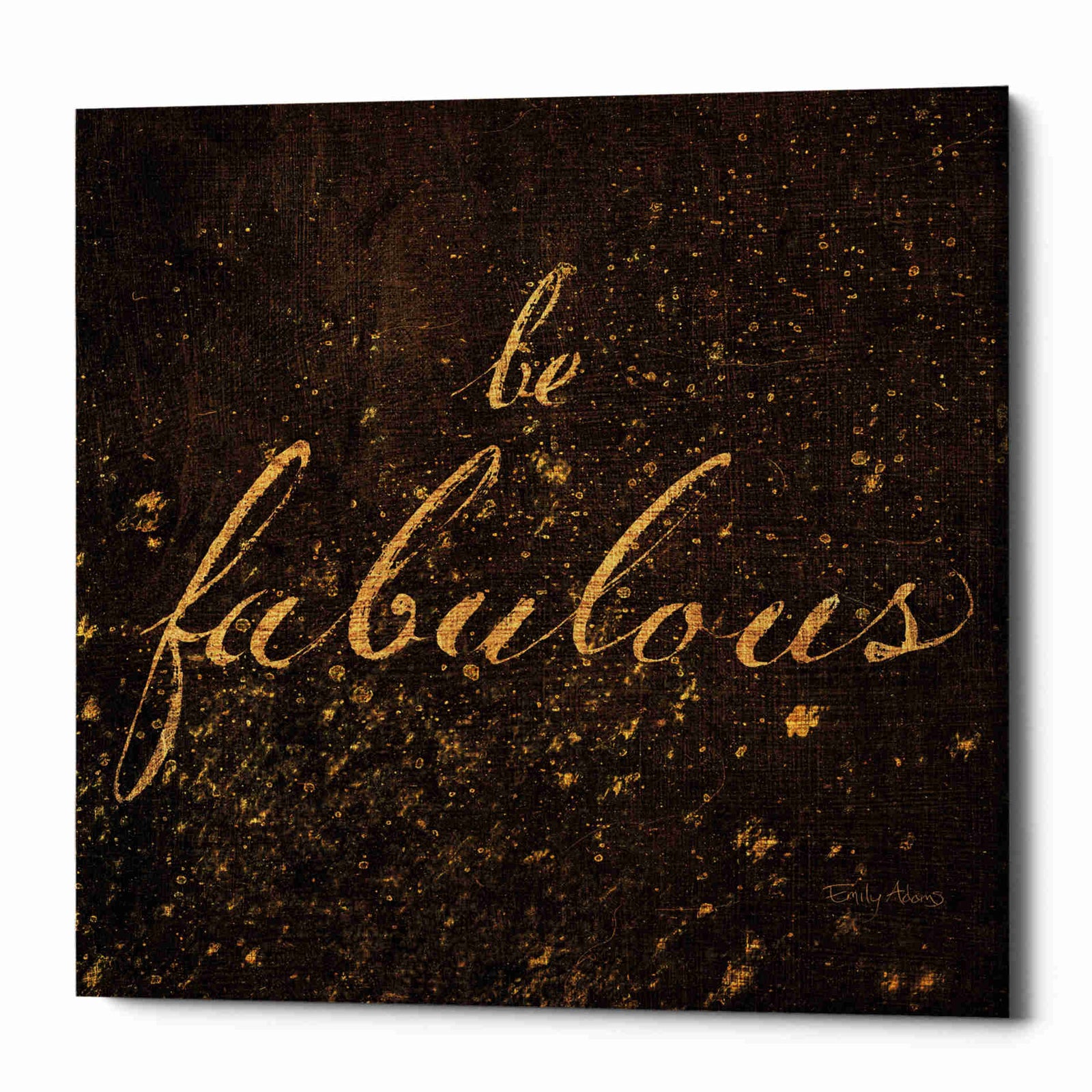 Epic Graffiti 'Shoe Fetish Quotes I' by Emily Adams, Giclee Canvas Wall Art