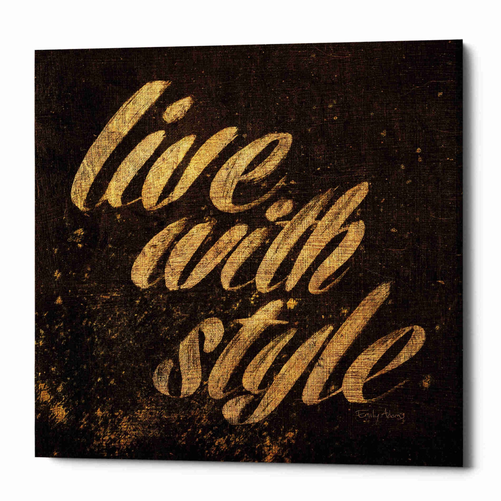 Epic Graffiti 'Shoe Fetish Quotes III' by Emily Adams, Giclee Canvas Wall Art