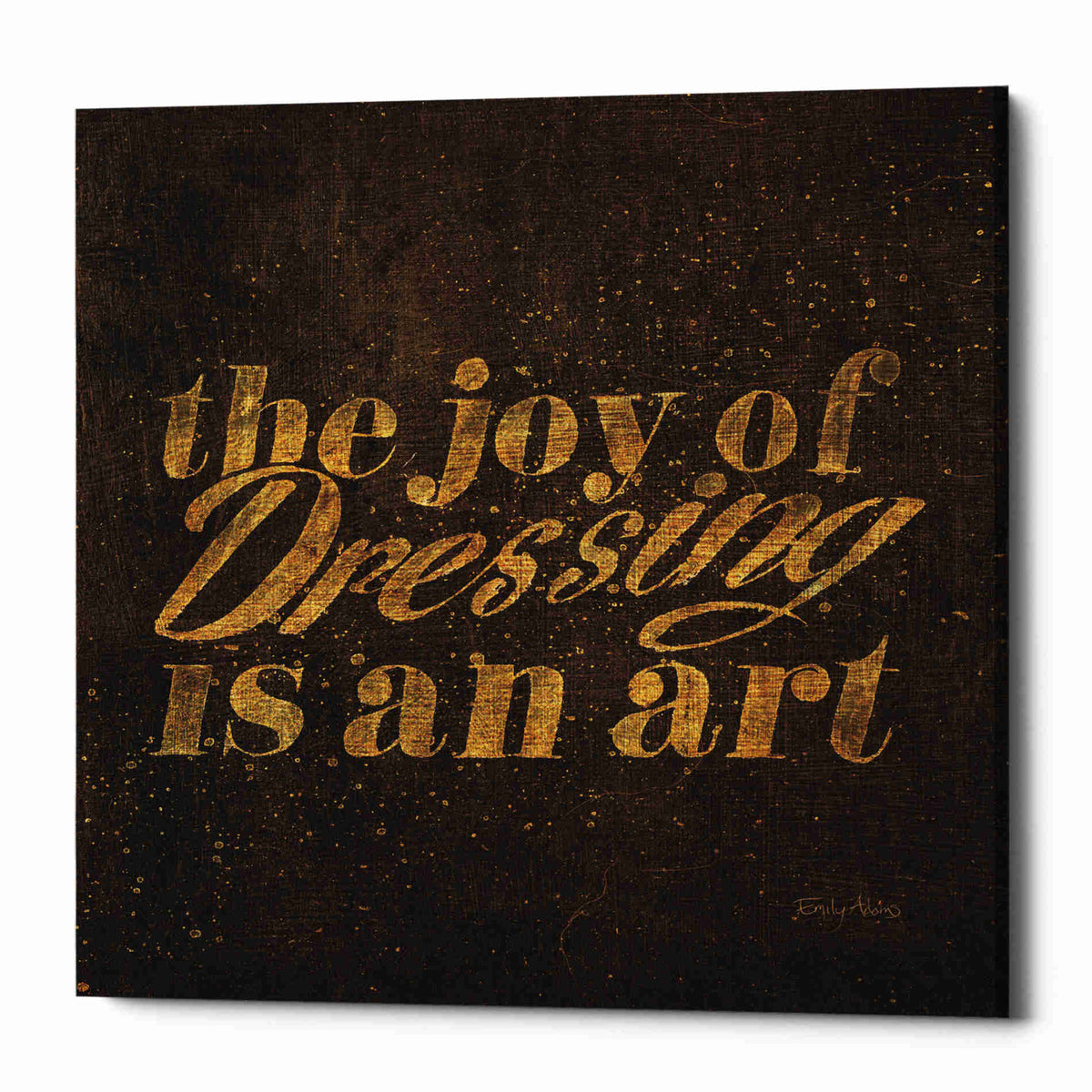 Epic Graffiti &#39;Shoe Fetish Quotes V&#39; by Emily Adams, Giclee Canvas Wall Art