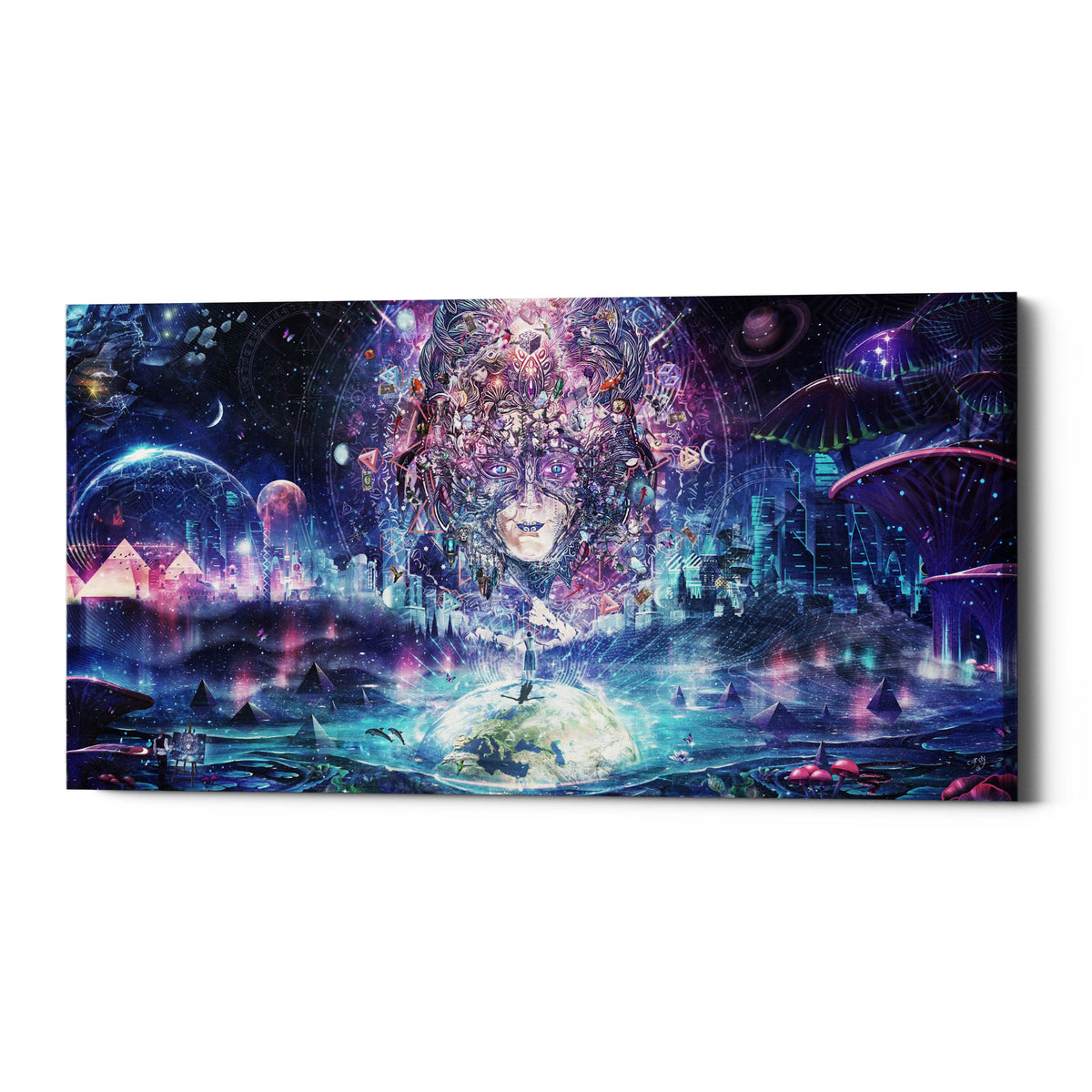 Epic Graffiti &quot;Quest for the Peak Experience&quot; by Cameron Gray, Giclee Canvas Wall Art