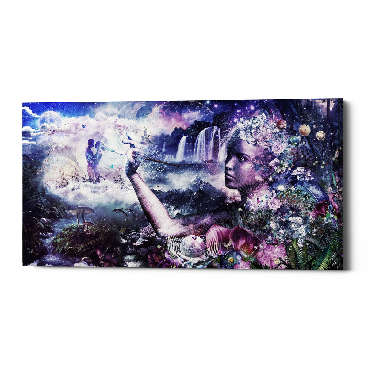 Epic Graffiti &quot;The Painter&quot; by Cameron Gray, Giclee Canvas Wall Art, 20&quot;x40&quot;