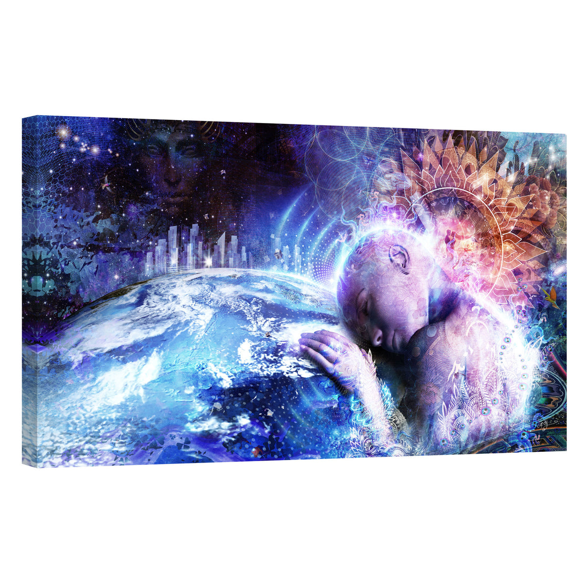 Epic Graffiti &quot;A Prayer For The Earth&quot; by Cameron Gray, Giclee Canvas Wall Art
